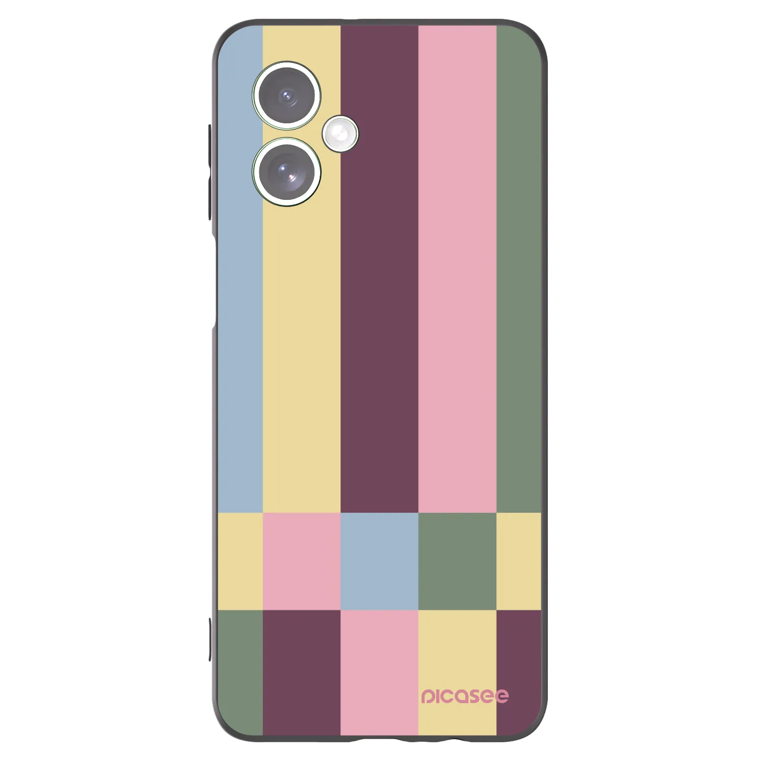 Picasee fekete szilikon tok az alábbi mobiltelefonokra Motorola Moto G54 5G - Lobby tiles