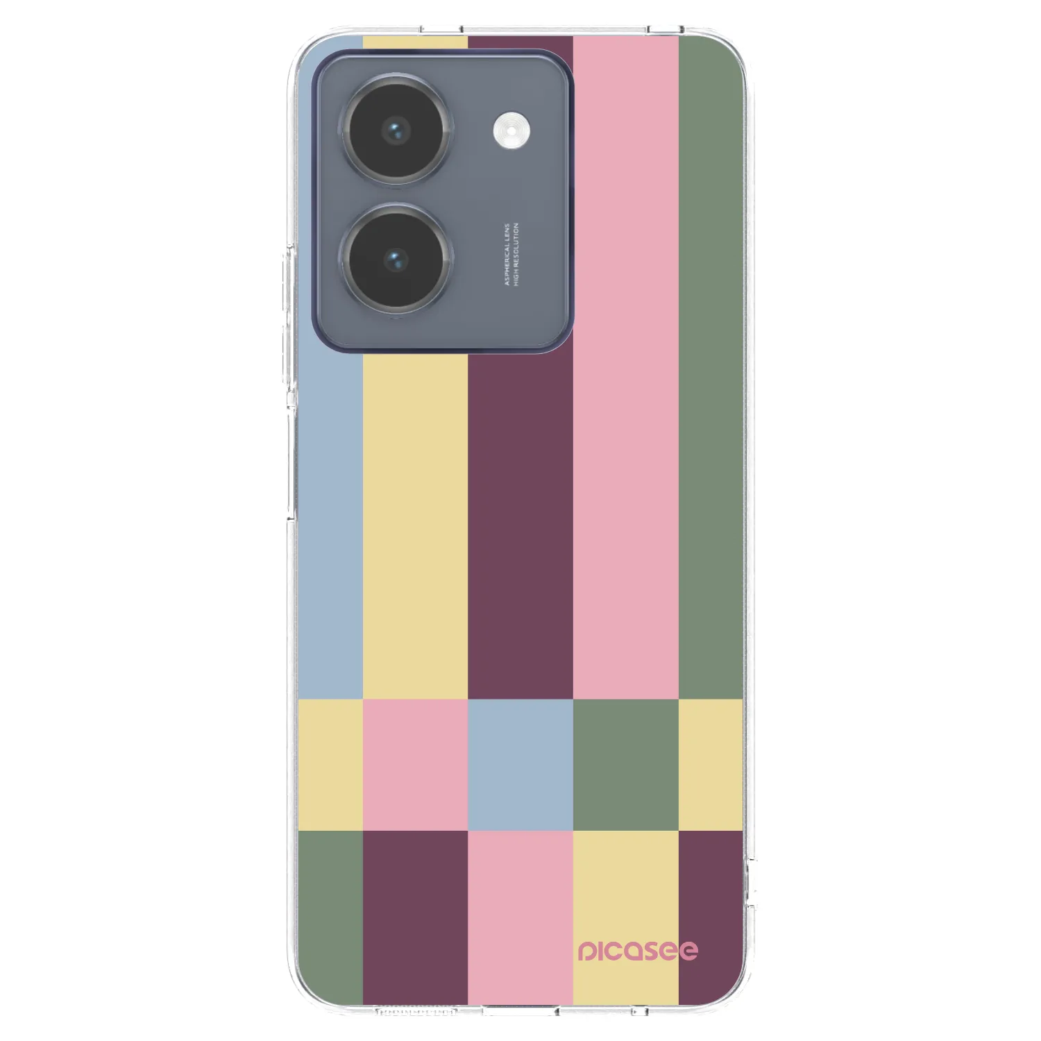 Picasee átlátszó szilikon tok az alábbi mobiltelefonokra Vivo Y36 4G - Lobby tiles