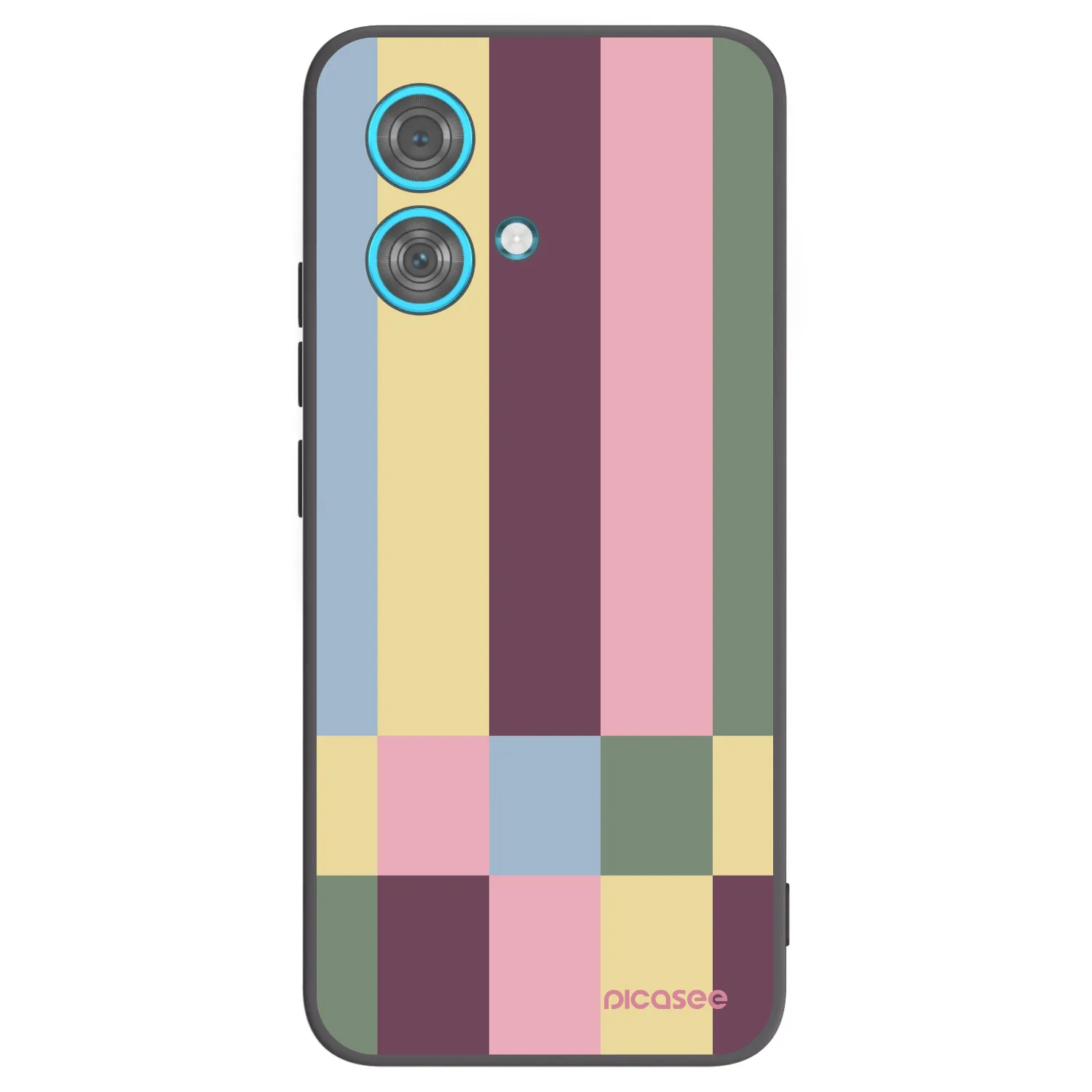 Picasee fekete szilikon tok az alábbi mobiltelefonokra Motorola Edge 40 Neo - Lobby tiles