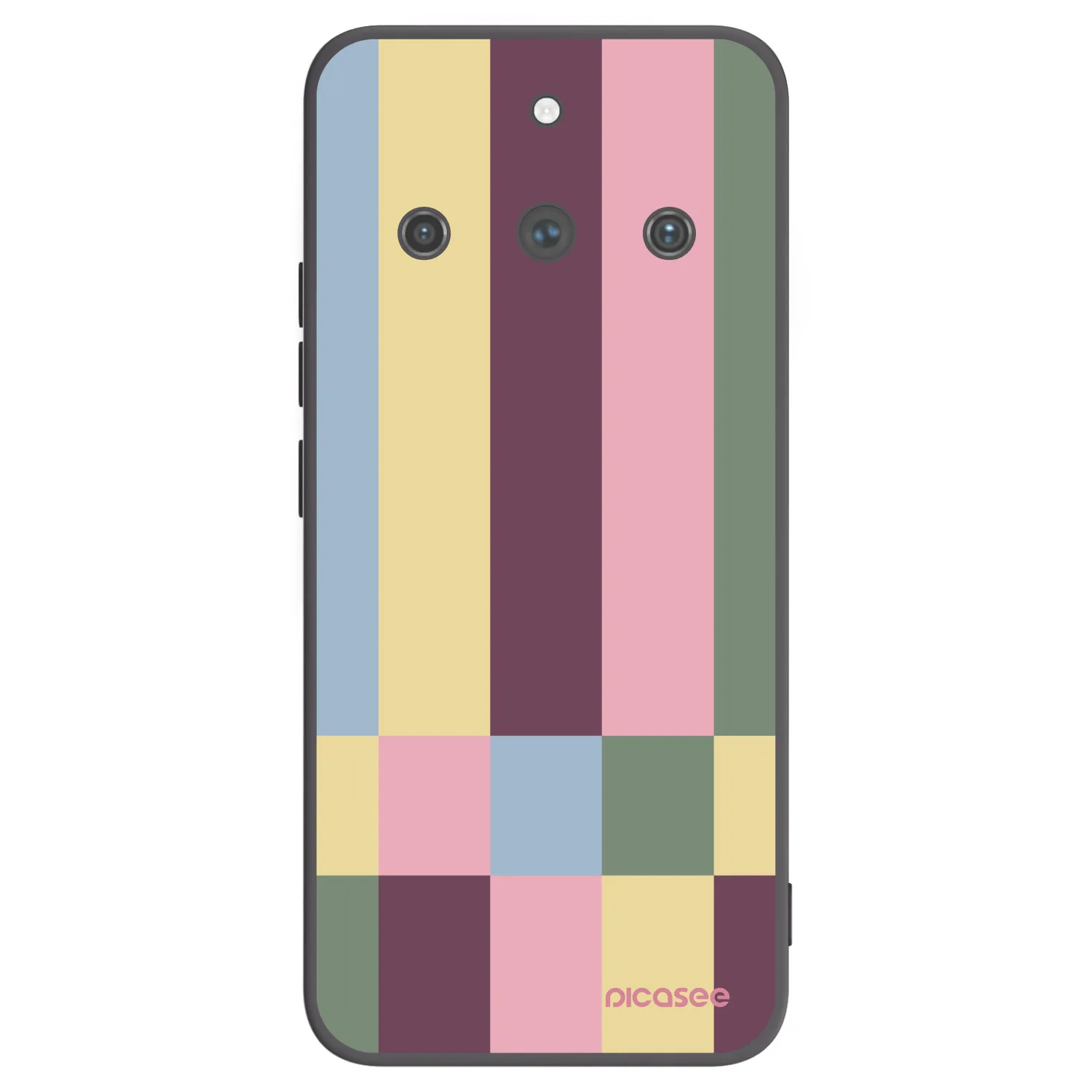 Picasee fekete szilikon tok az alábbi mobiltelefonokra Realme 11 Pro+ - Lobby tiles