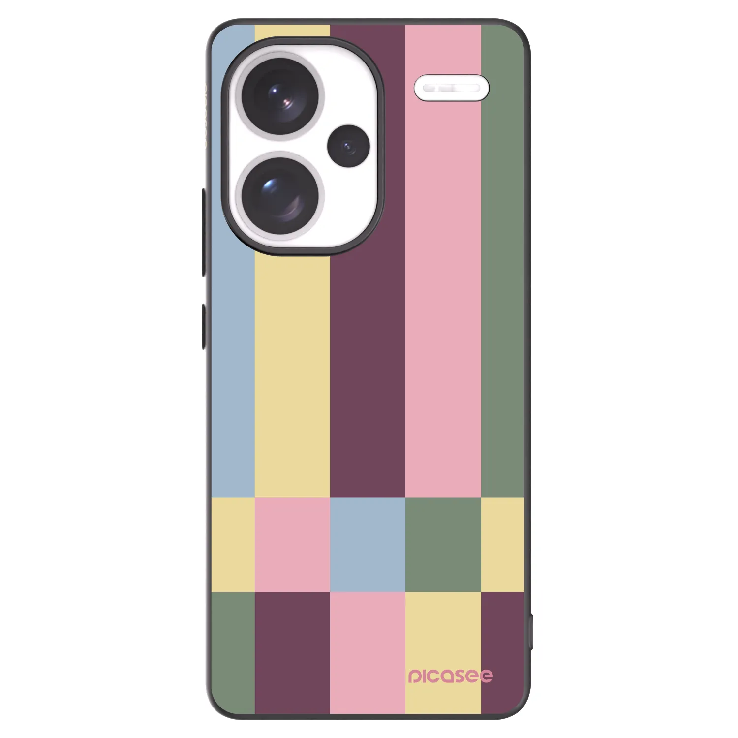 Picasee fekete szilikon tok az alábbi mobiltelefonokra Xiaomi Redmi Note 13 Pro+ 5G - Lobby tiles