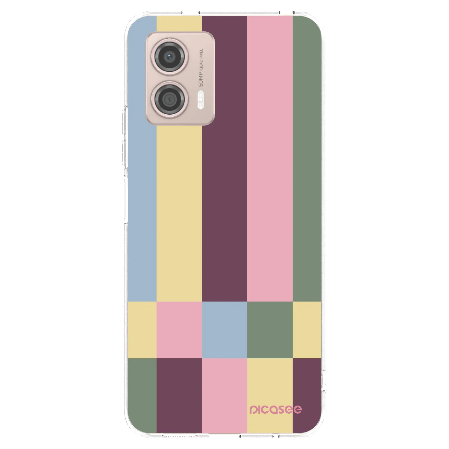 Picasee átlátszó szilikon tok az alábbi mobiltelefonokra Motorola Moto G53 5G - Lobby tiles