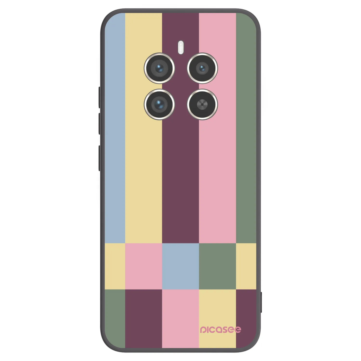 Picasee fekete szilikon tok az alábbi mobiltelefonokra Realme 12 Pro 5G - Lobby tiles
