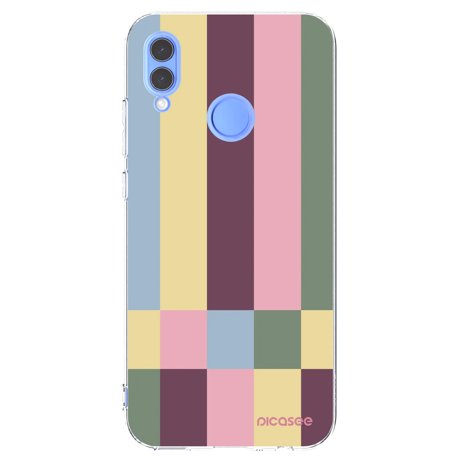 Picasee átlátszó szilikon tok az alábbi mobiltelefonokra Huawei P Smart 2019 - Lobby tiles