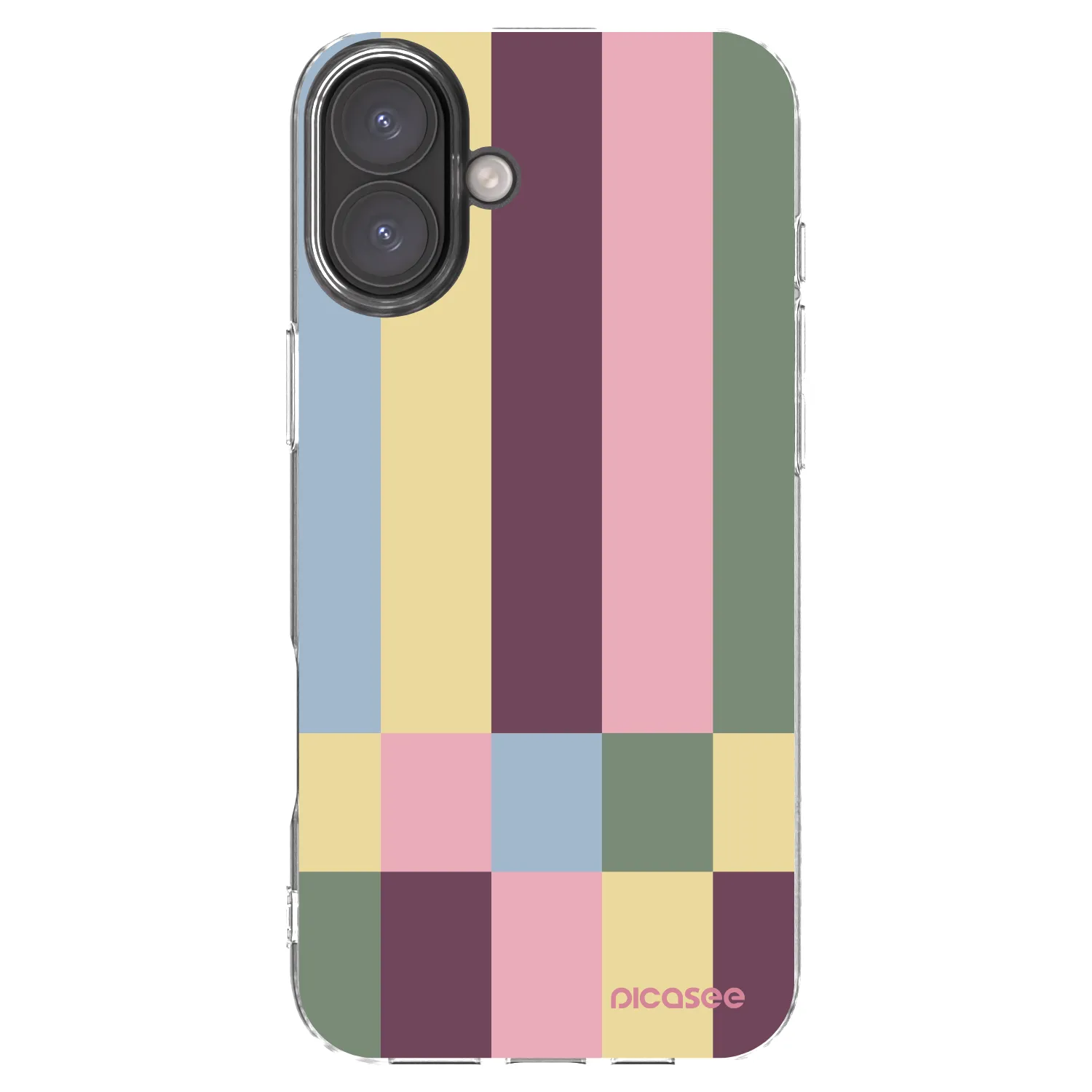 Picasee átlátszó szilikon tok az alábbi mobiltelefonokra Apple iPhone 16 Plus - Lobby tiles