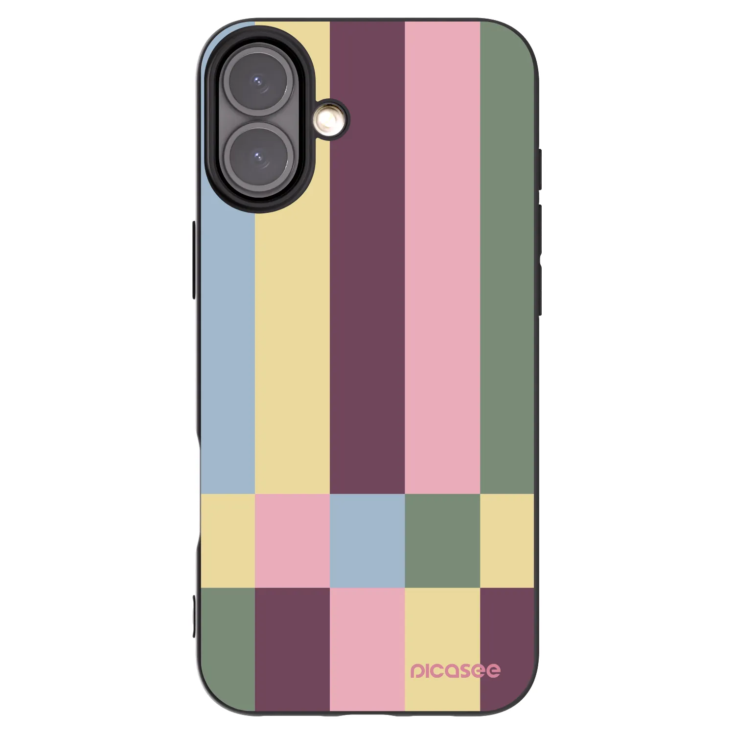 Picasee fekete szilikon tok az alábbi mobiltelefonokra Apple iPhone 16 Plus - Lobby tiles