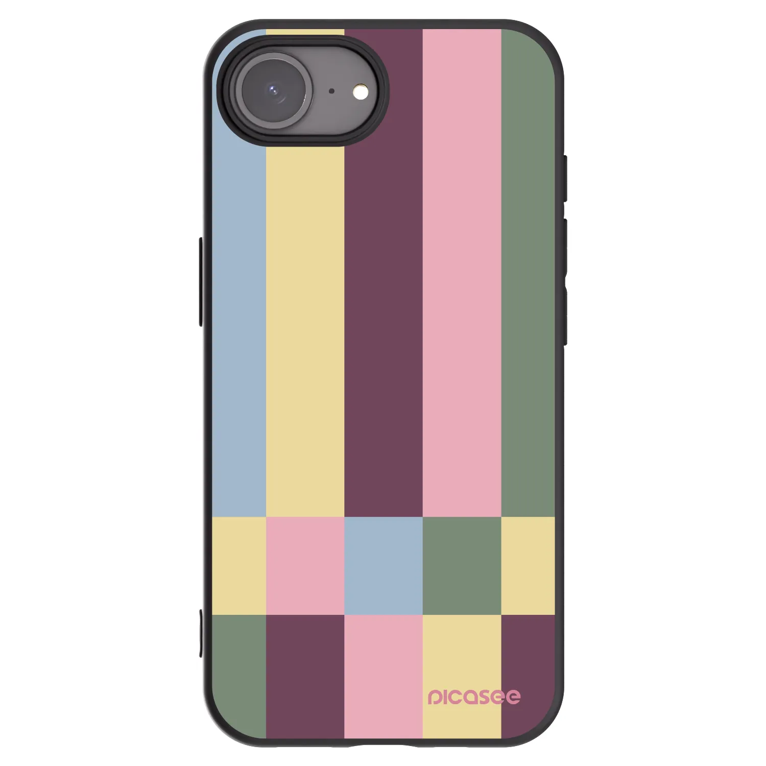 Picasee fekete szilikon tok az alábbi mobiltelefonokra Apple iPhone 16e - Lobby tiles