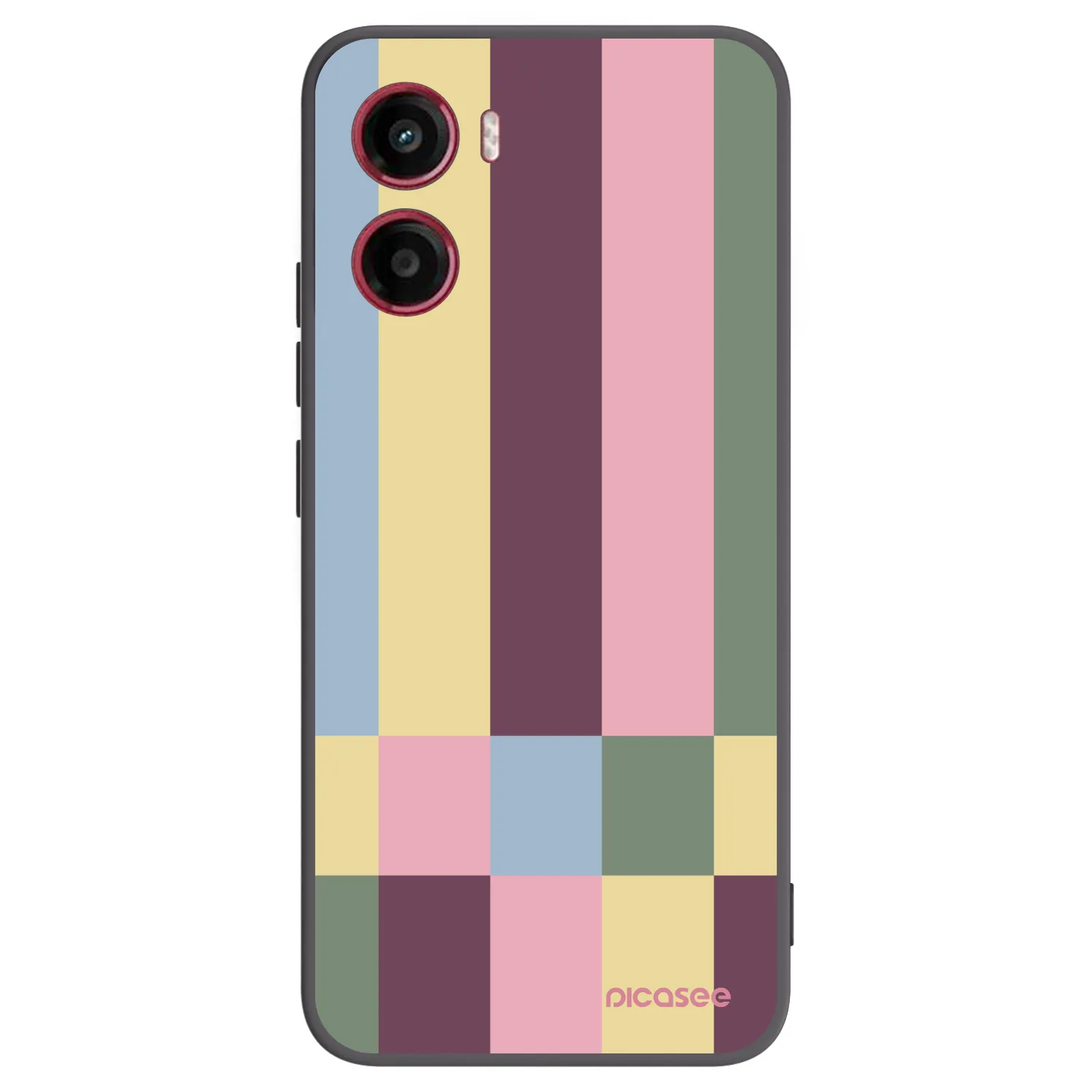 Picasee fekete szilikon tok az alábbi mobiltelefonokra Motorola Moto G05 - Lobby tiles