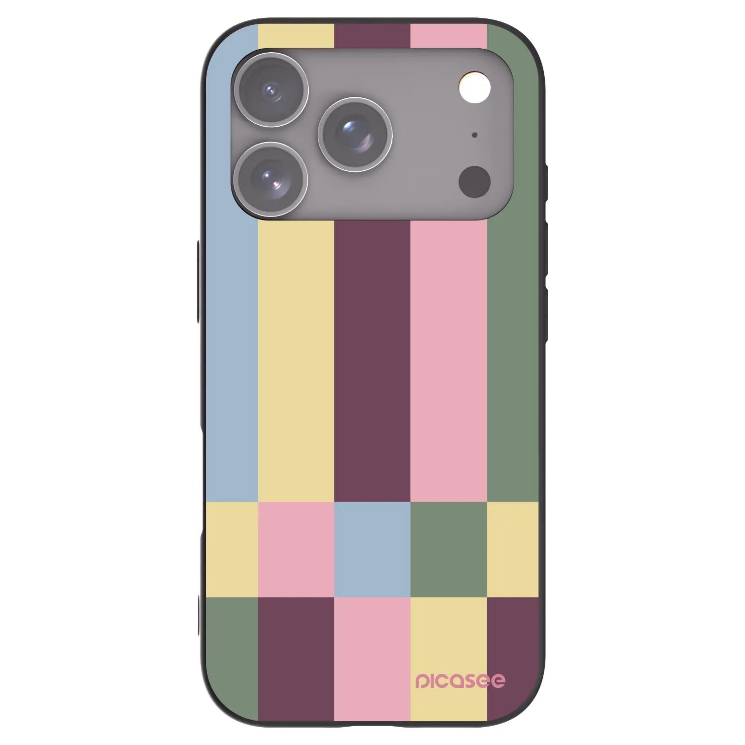Picasee fekete szilikon tok az alábbi mobiltelefonokra Apple iPhone 17 Pro - Lobby tiles