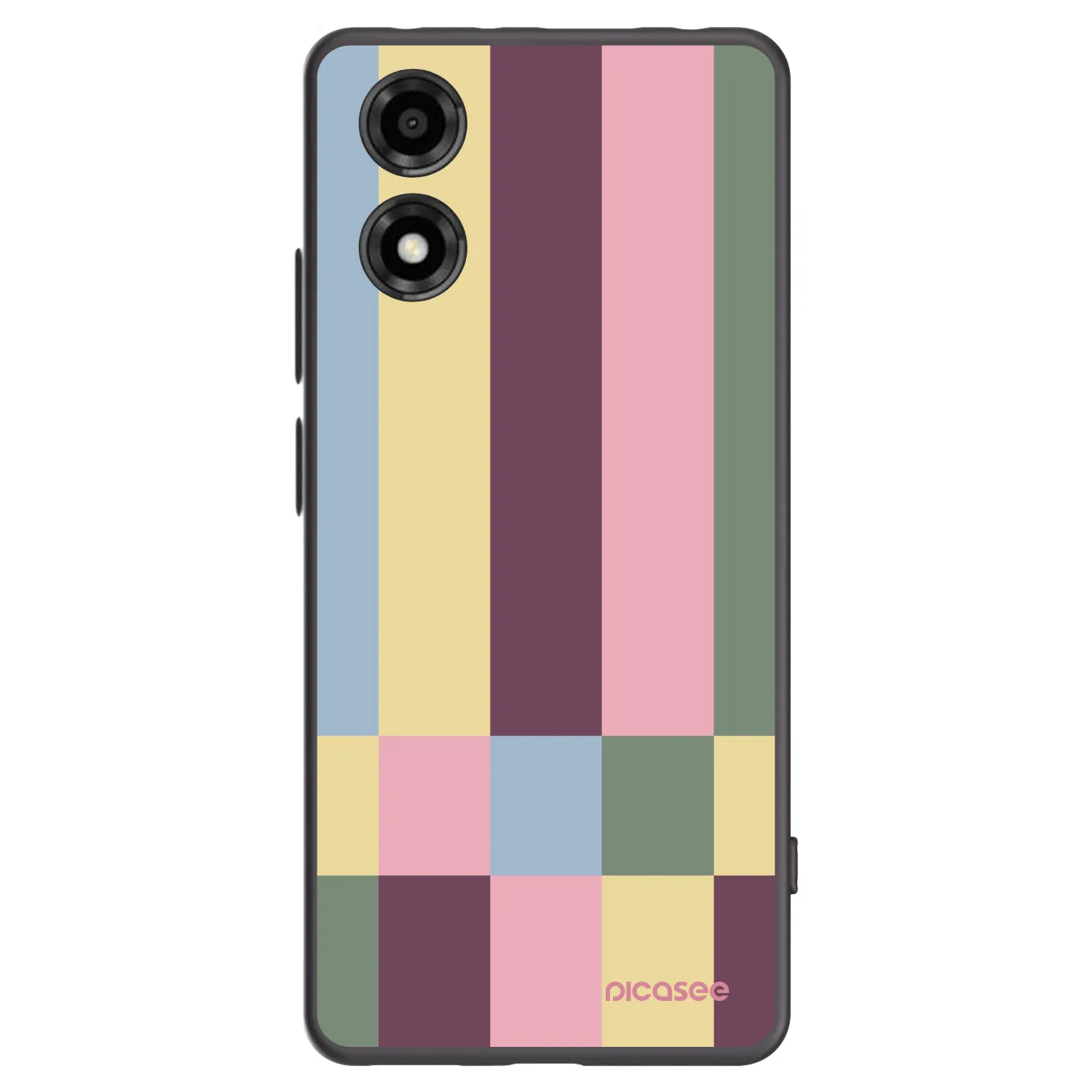 Picasee fekete szilikon tok az alábbi mobiltelefonokra Motorola Moto E14 - Lobby tiles