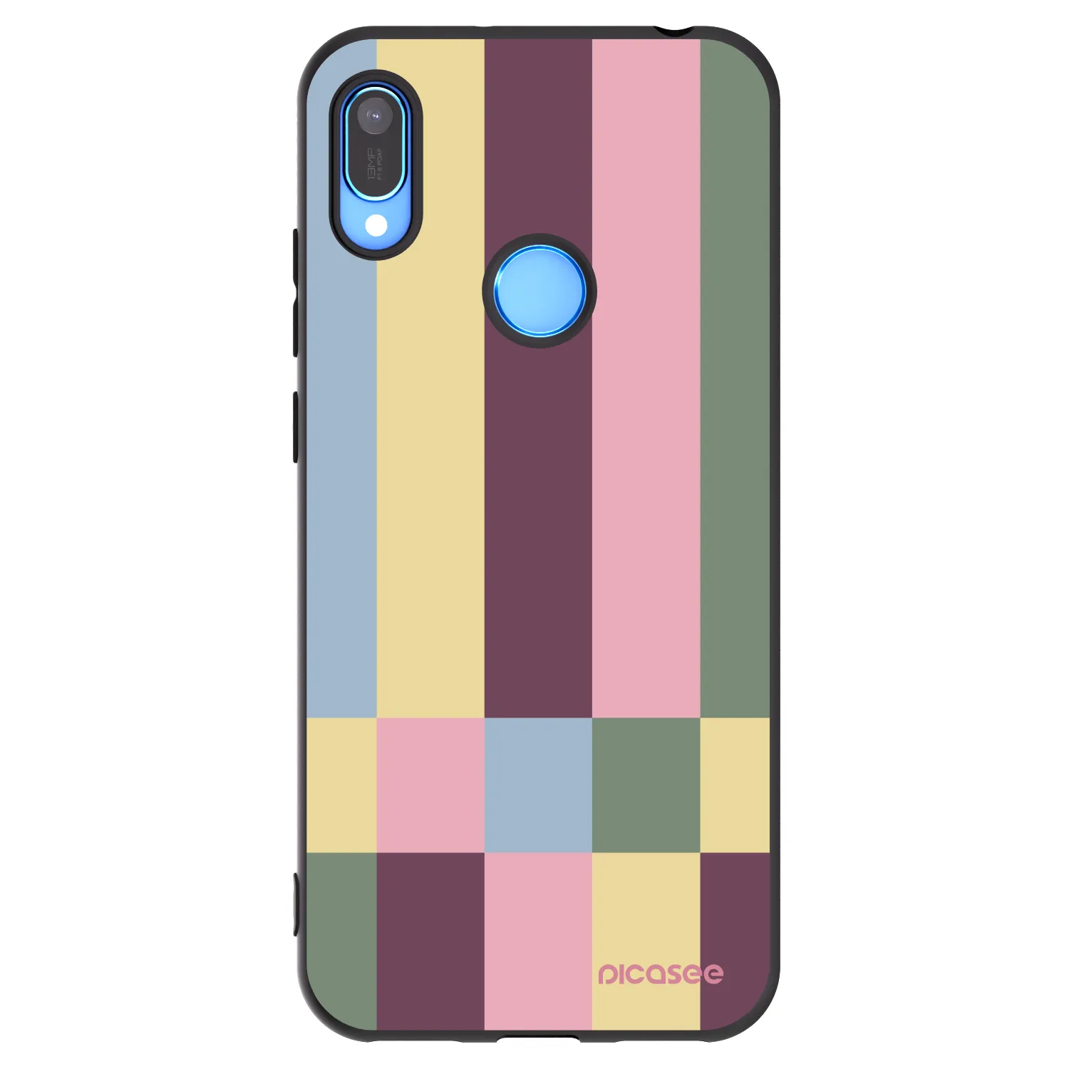 Picasee fekete szilikon tok az alábbi mobiltelefonokra Huawei Y6 2019 - Lobby tiles