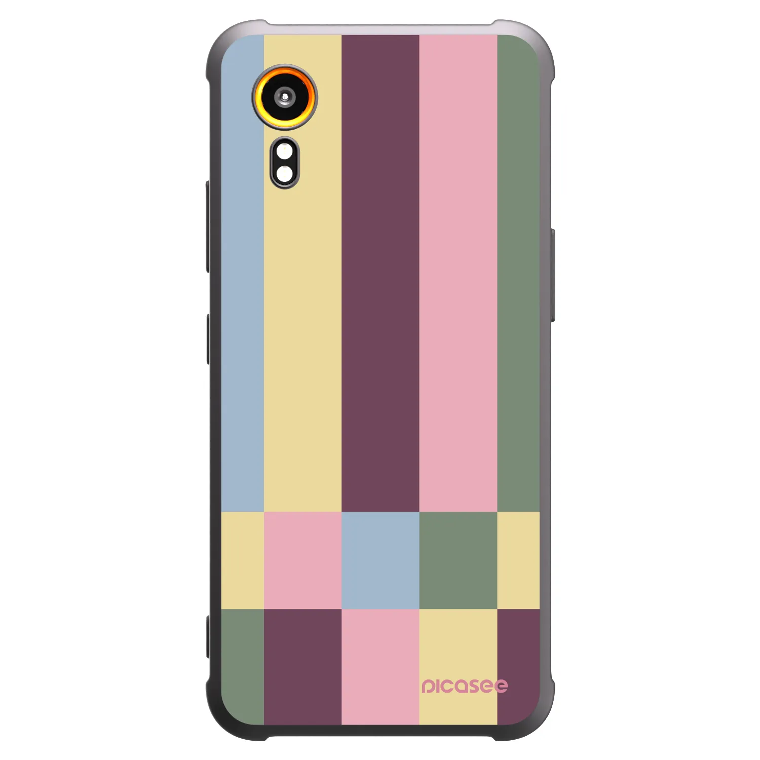 Picasee fekete szilikon tok az alábbi mobiltelefonokra Samsung Galaxy Xcover 7 - Lobby tiles