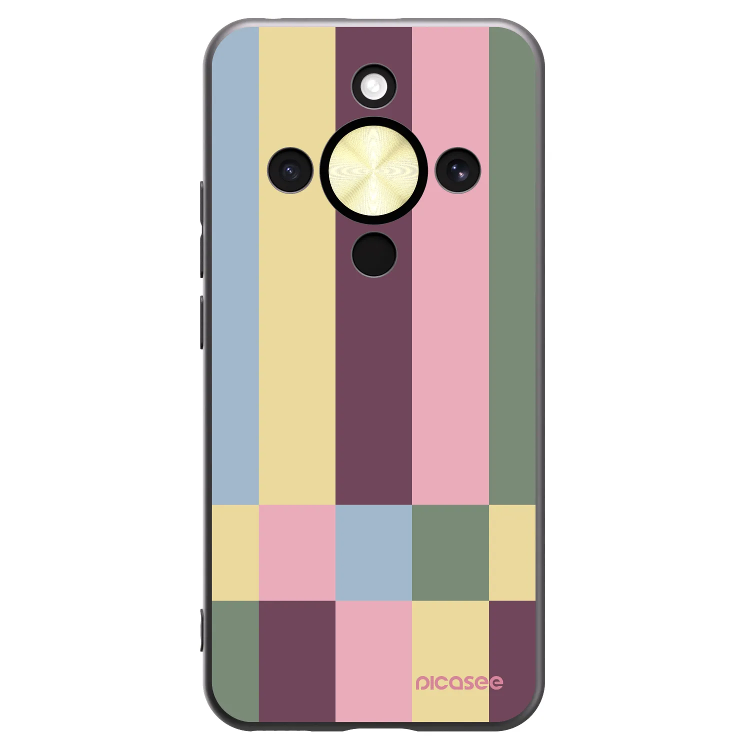 Picasee fekete szilikon tok az alábbi mobiltelefonokra Honor Magic8 Lite 5G - Lobby tiles