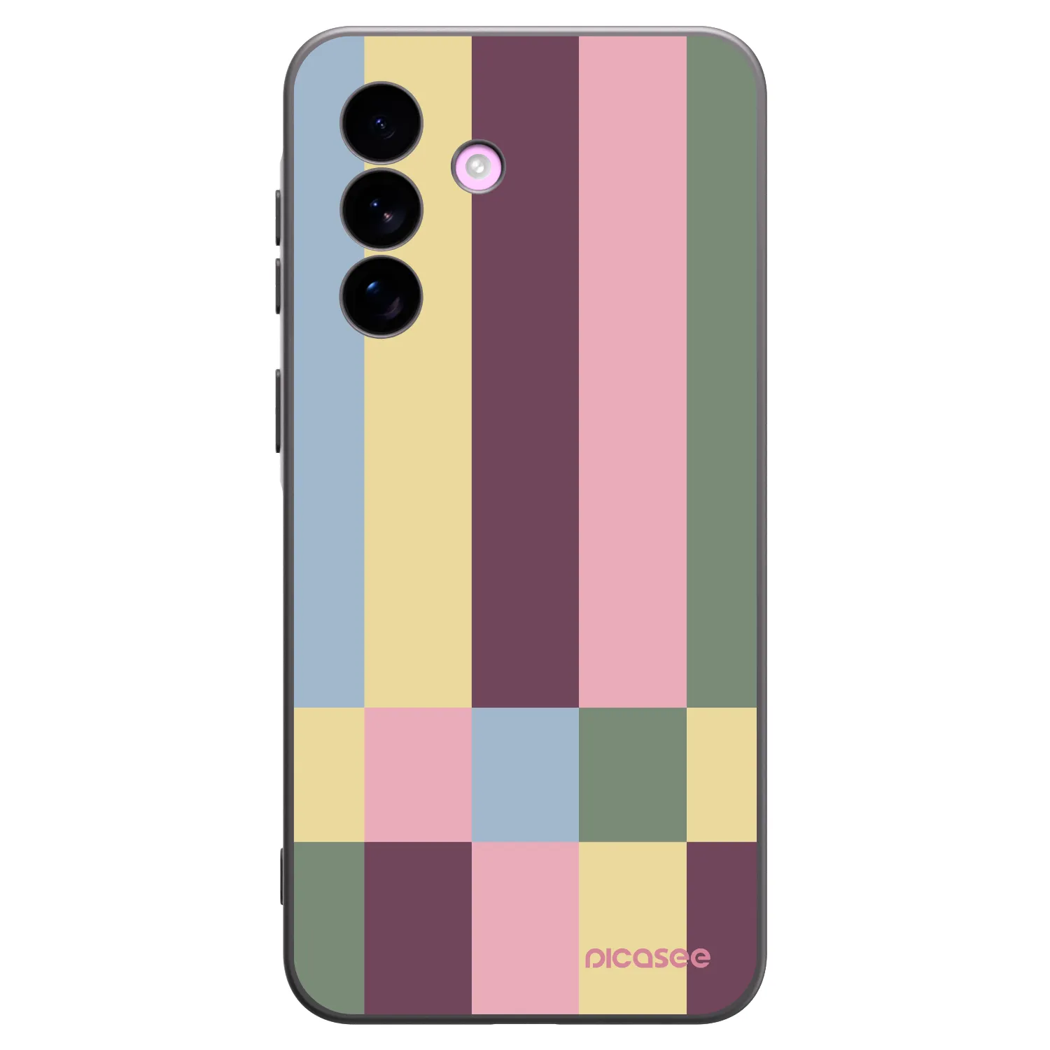 Picasee fekete szilikon tok az alábbi mobiltelefonokra Samsung Galaxy A57 5G - Lobby tiles