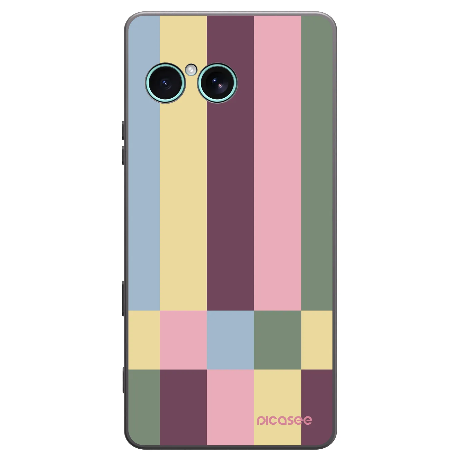 Picasee fekete szilikon tok az alábbi mobiltelefonokra Sony Xperia 10 VII - Lobby tiles