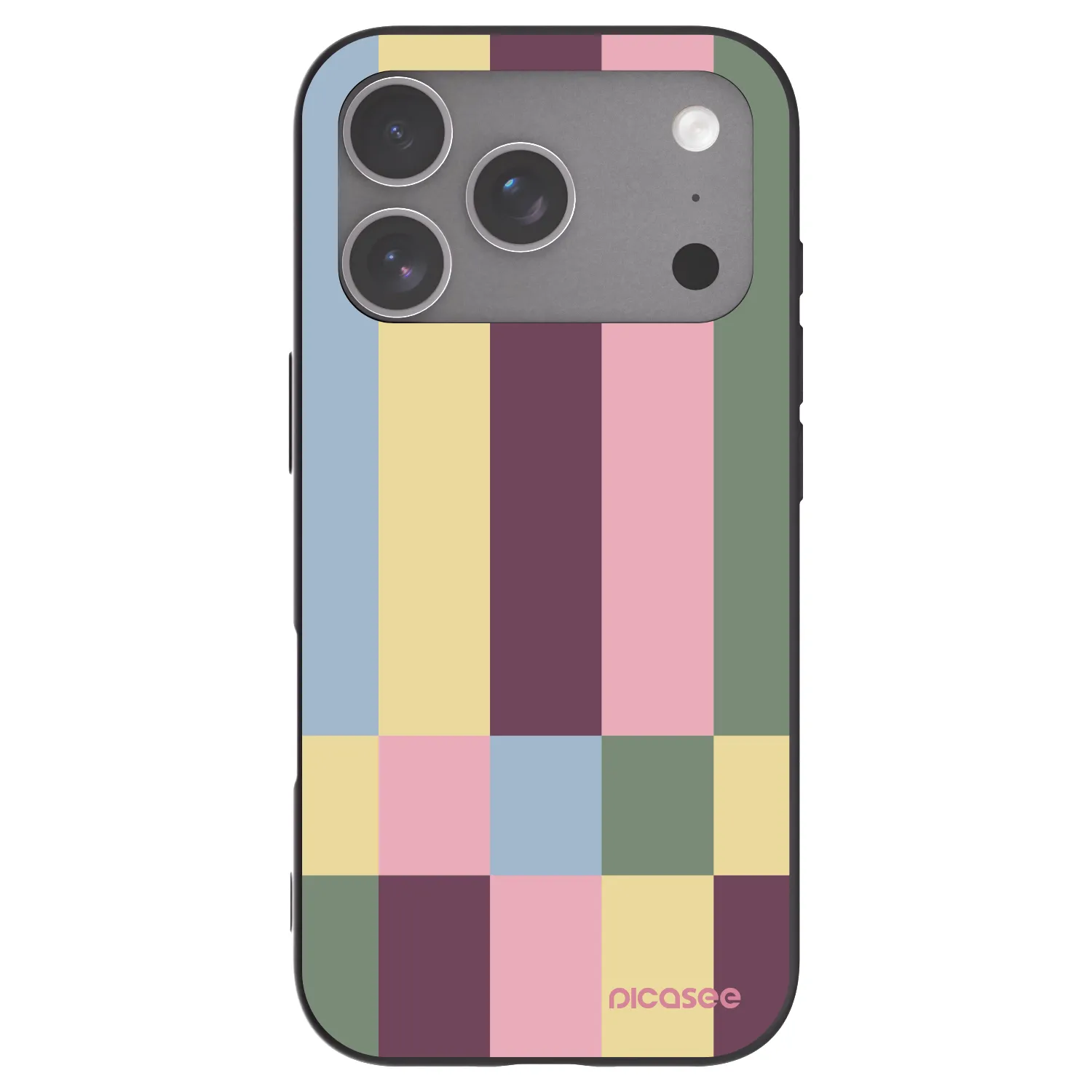 Picasee fekete szilikon tok az alábbi mobiltelefonokra Apple iPhone 18 Pro - Lobby tiles