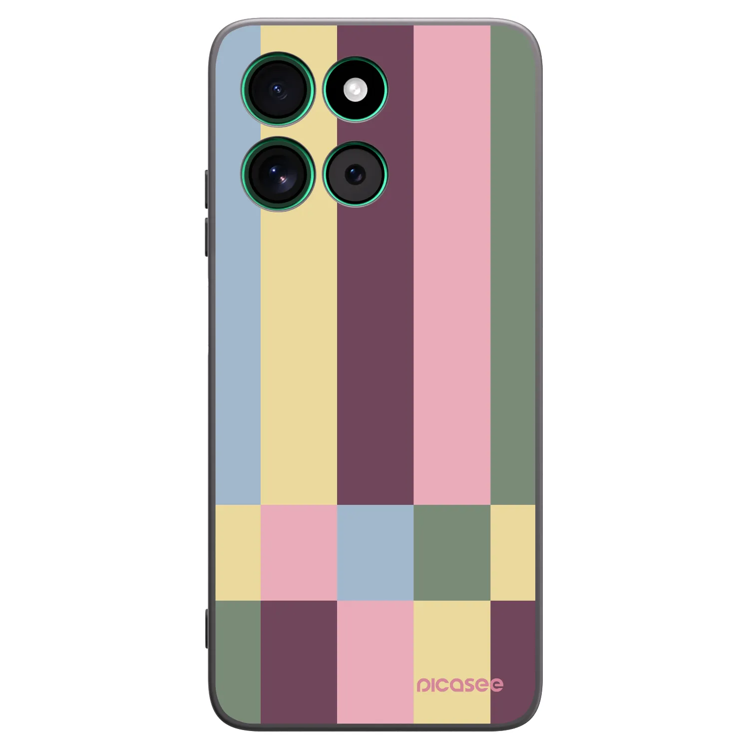 Picasee fekete szilikon tok az alábbi mobiltelefonokra Motorola Moto G57 Power - Lobby tiles