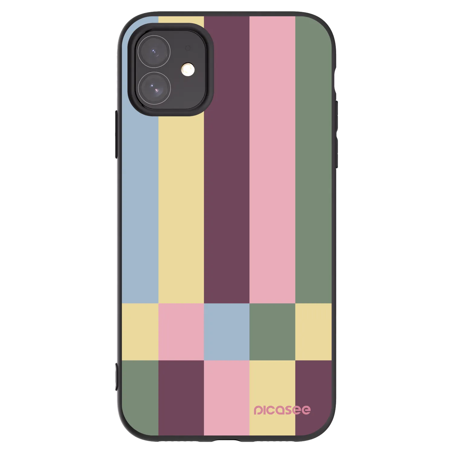 Picasee fekete szilikon tok az alábbi mobiltelefonokra Apple iPhone 11 - Lobby tiles