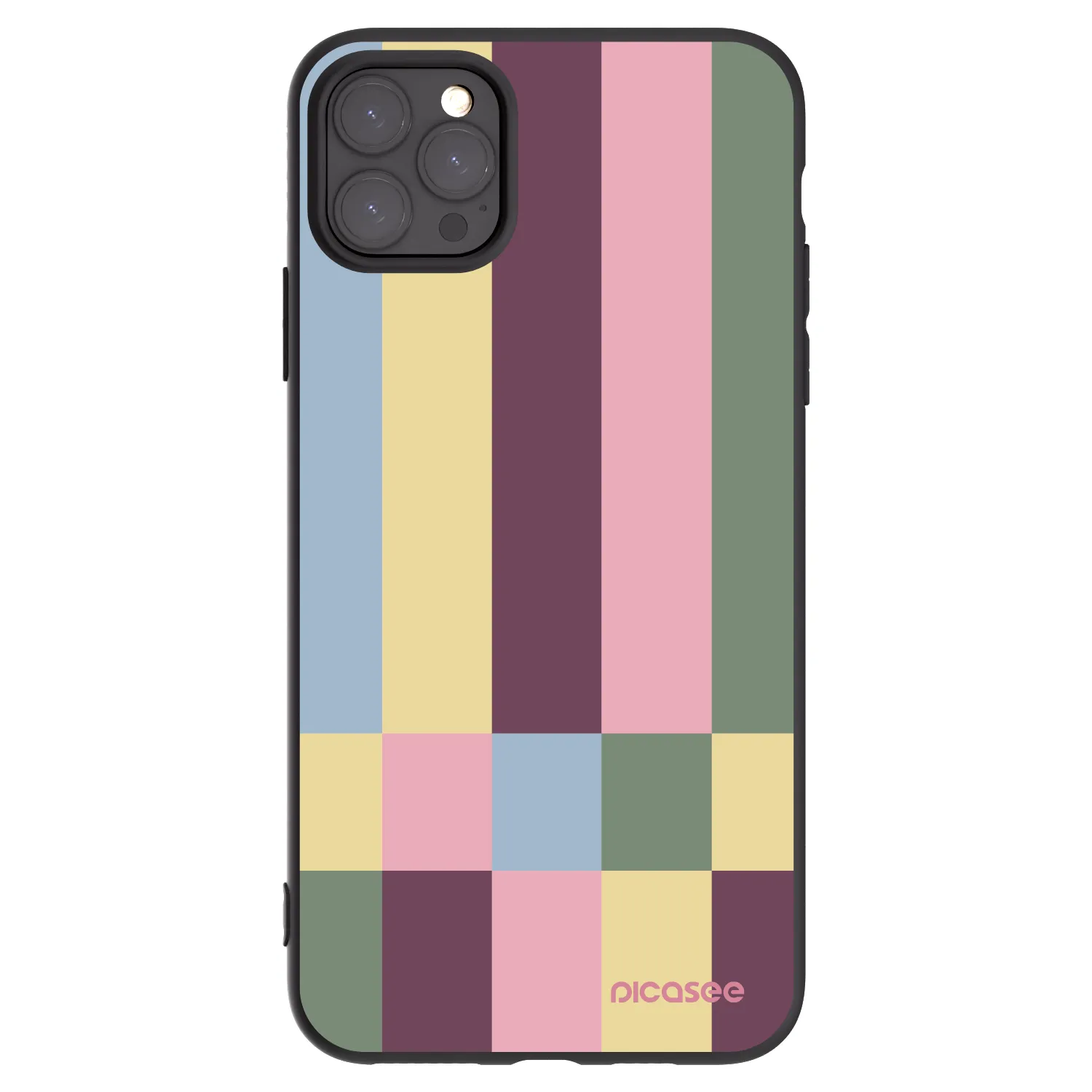 Picasee fekete szilikon tok az alábbi mobiltelefonokra Apple iPhone 11 Pro Max - Lobby tiles