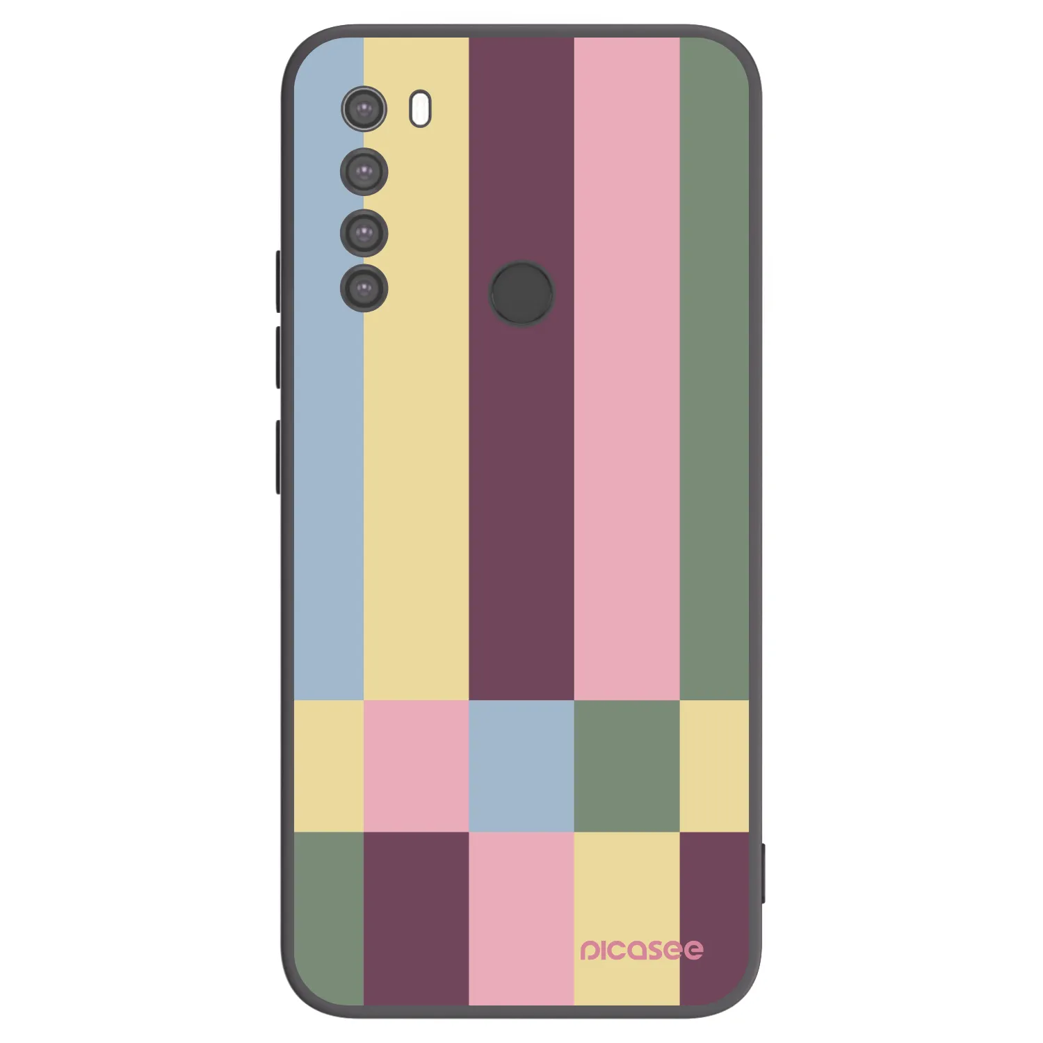 Picasee fekete szilikon tok az alábbi mobiltelefonokra Xiaomi Redmi Note 8 - Lobby tiles