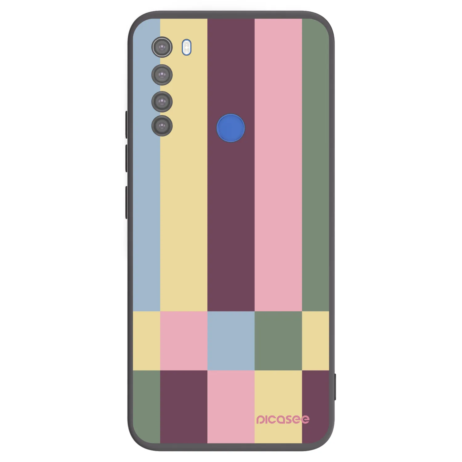 Picasee fekete szilikon tok az alábbi mobiltelefonokra Xiaomi Redmi Note 8T - Lobby tiles