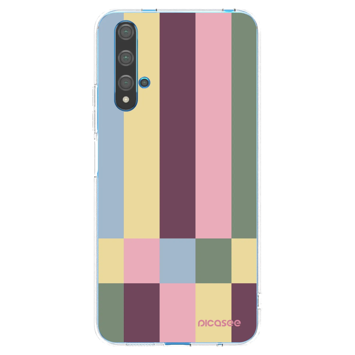 Picasee átlátszó szilikon tok az alábbi mobiltelefonokra Huawei Nova 5T - Lobby tiles