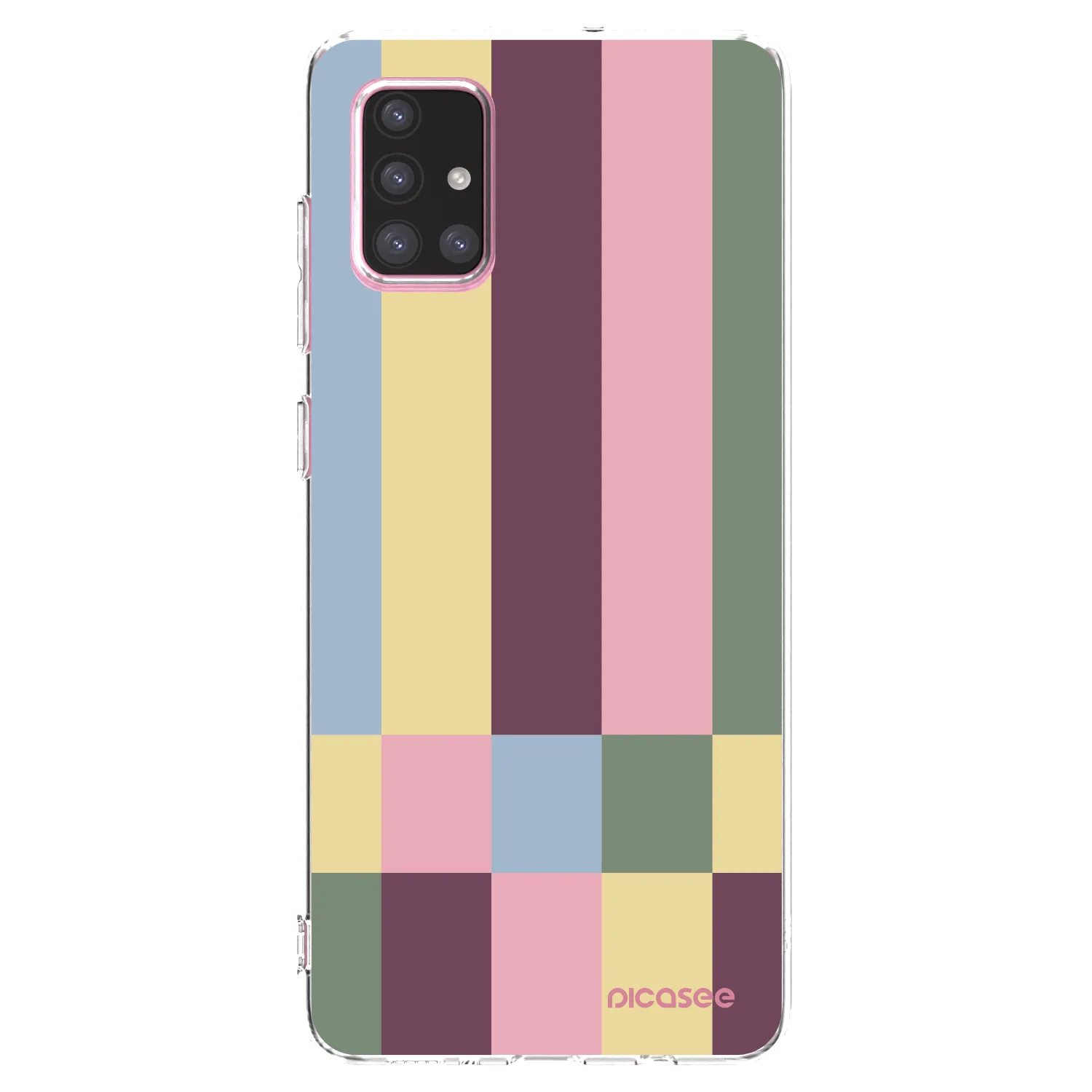 Picasee átlátszó szilikon tok az alábbi mobiltelefonokra Samsung Galaxy A71 A715F - Lobby tiles