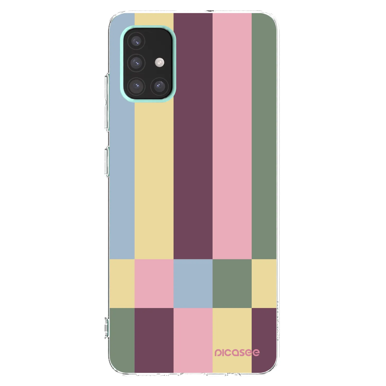 Picasee átlátszó szilikon tok az alábbi mobiltelefonokra Samsung Galaxy A51 A515F - Lobby tiles