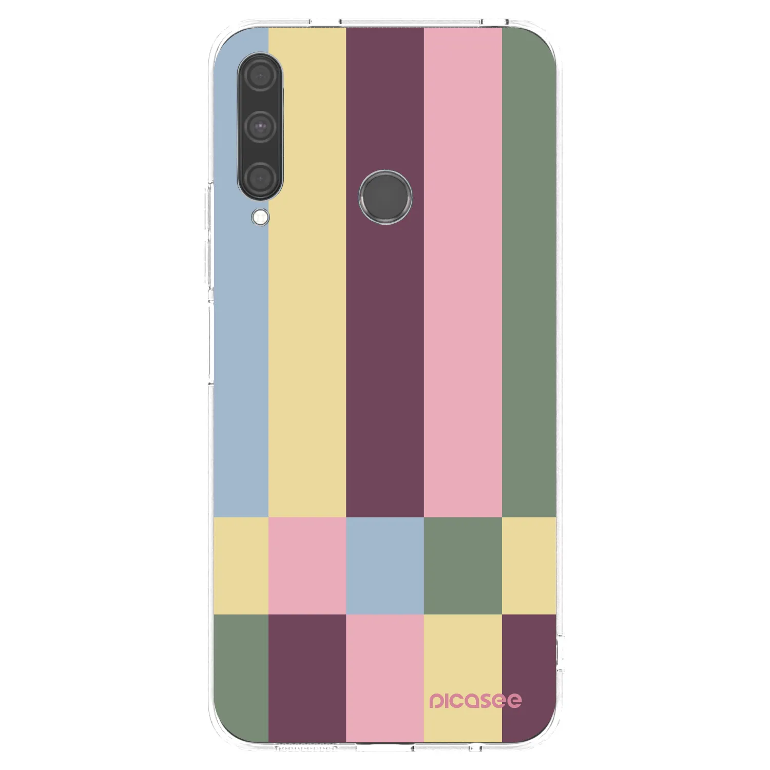 Picasee átlátszó szilikon tok az alábbi mobiltelefonokra Huawei P40 Lite E - Lobby tiles