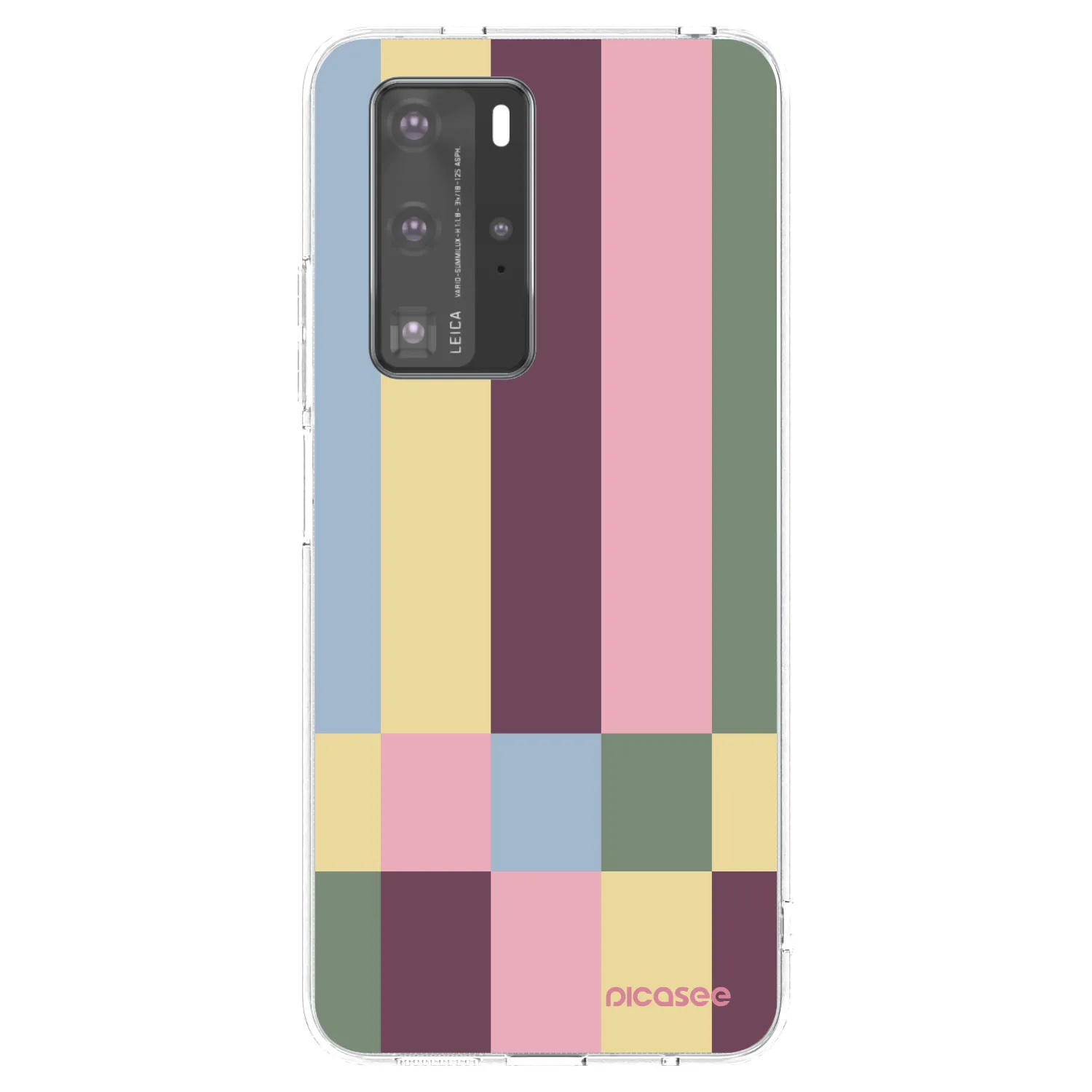 Picasee átlátszó szilikon tok az alábbi mobiltelefonokra Huawei P40 Pro - Lobby tiles