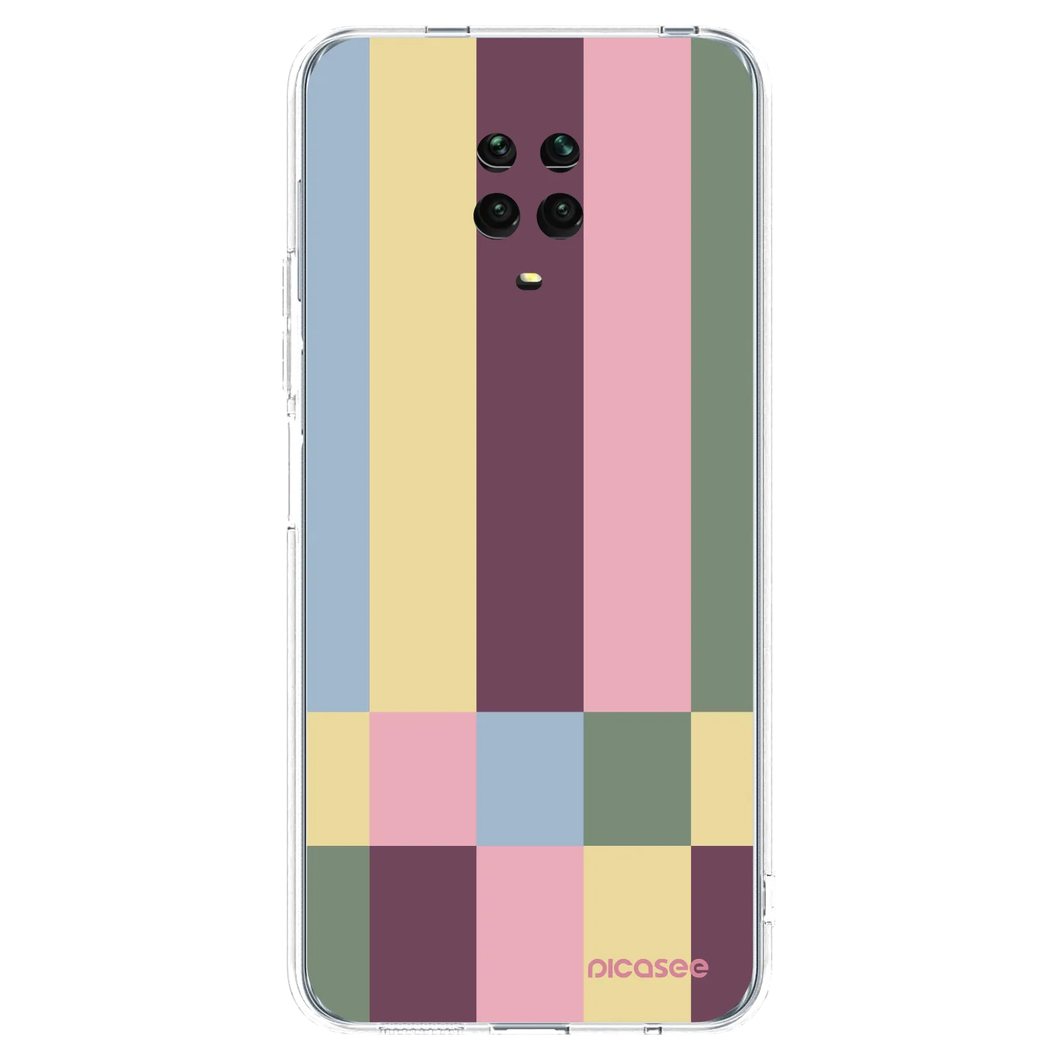 Picasee átlátszó szilikon tok az alábbi mobiltelefonokra Xiaomi Redmi Note 9S - Lobby tiles