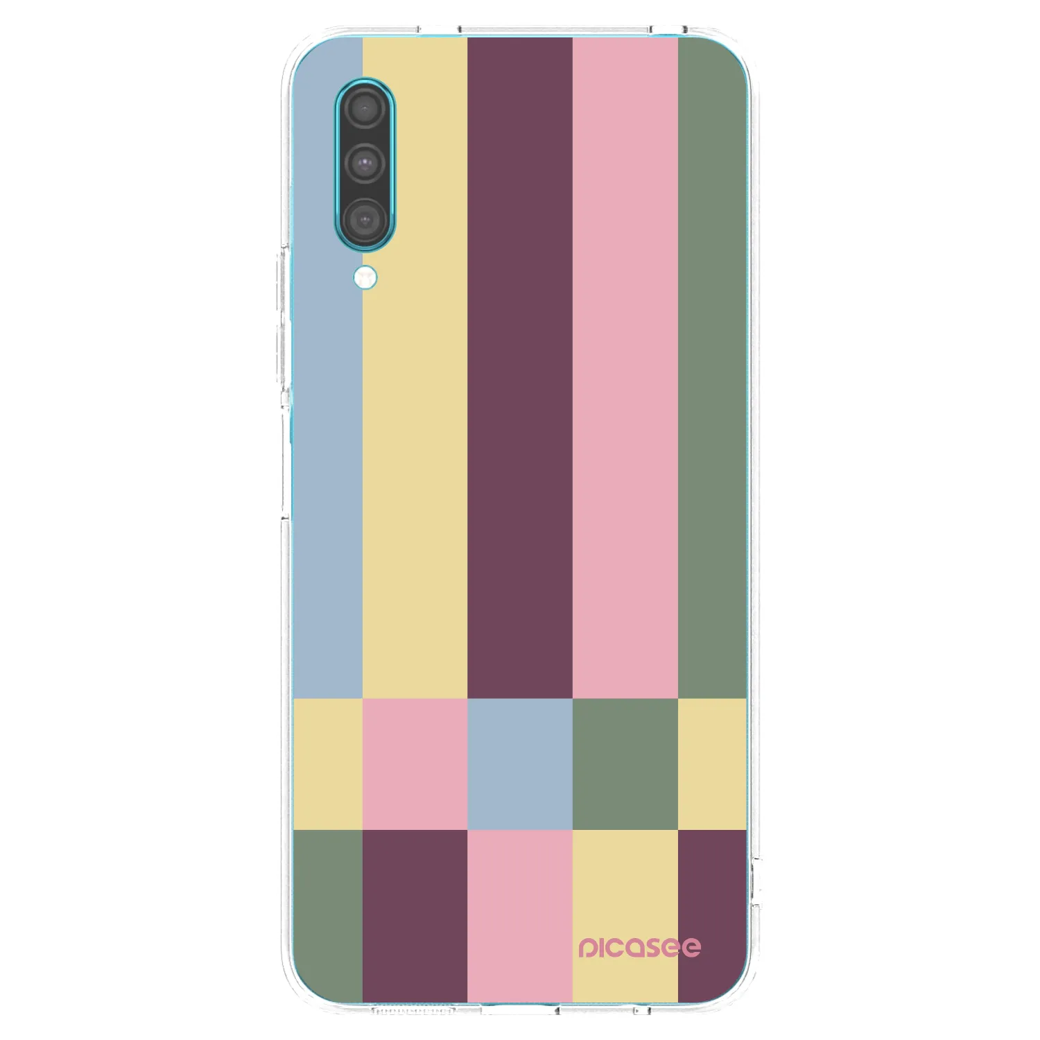 Picasee átlátszó szilikon tok az alábbi mobiltelefonokra Samsung Galaxy A30s A307F - Lobby tiles