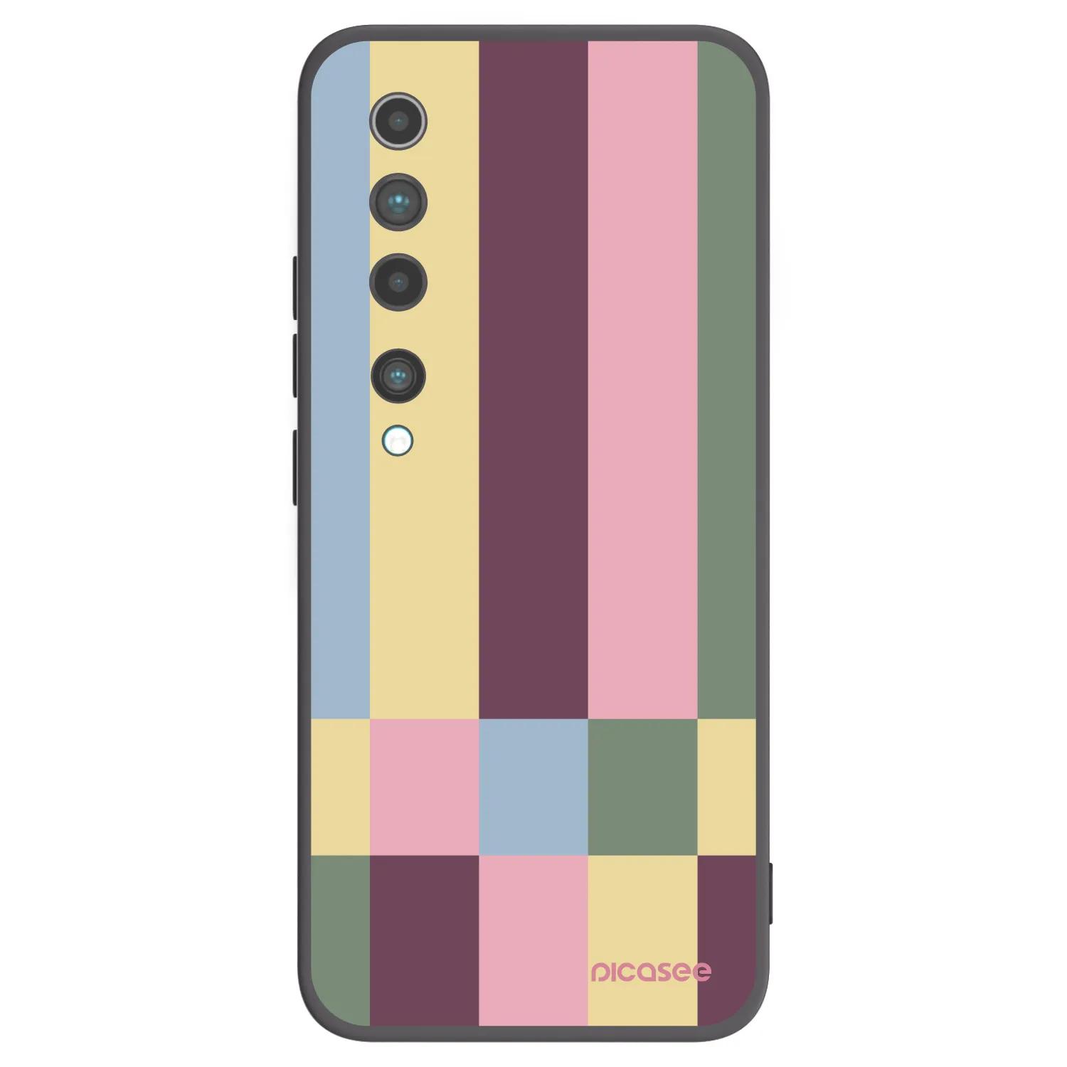 Picasee fekete szilikon tok az alábbi mobiltelefonokra Xiaomi Mi 10 - Lobby tiles