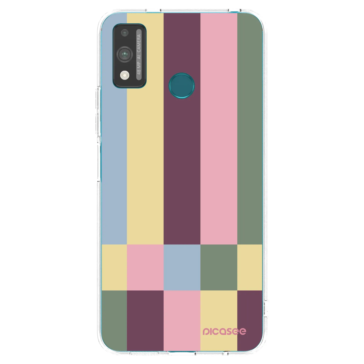 Picasee átlátszó szilikon tok az alábbi mobiltelefonokra Honor 9X Lite - Lobby tiles