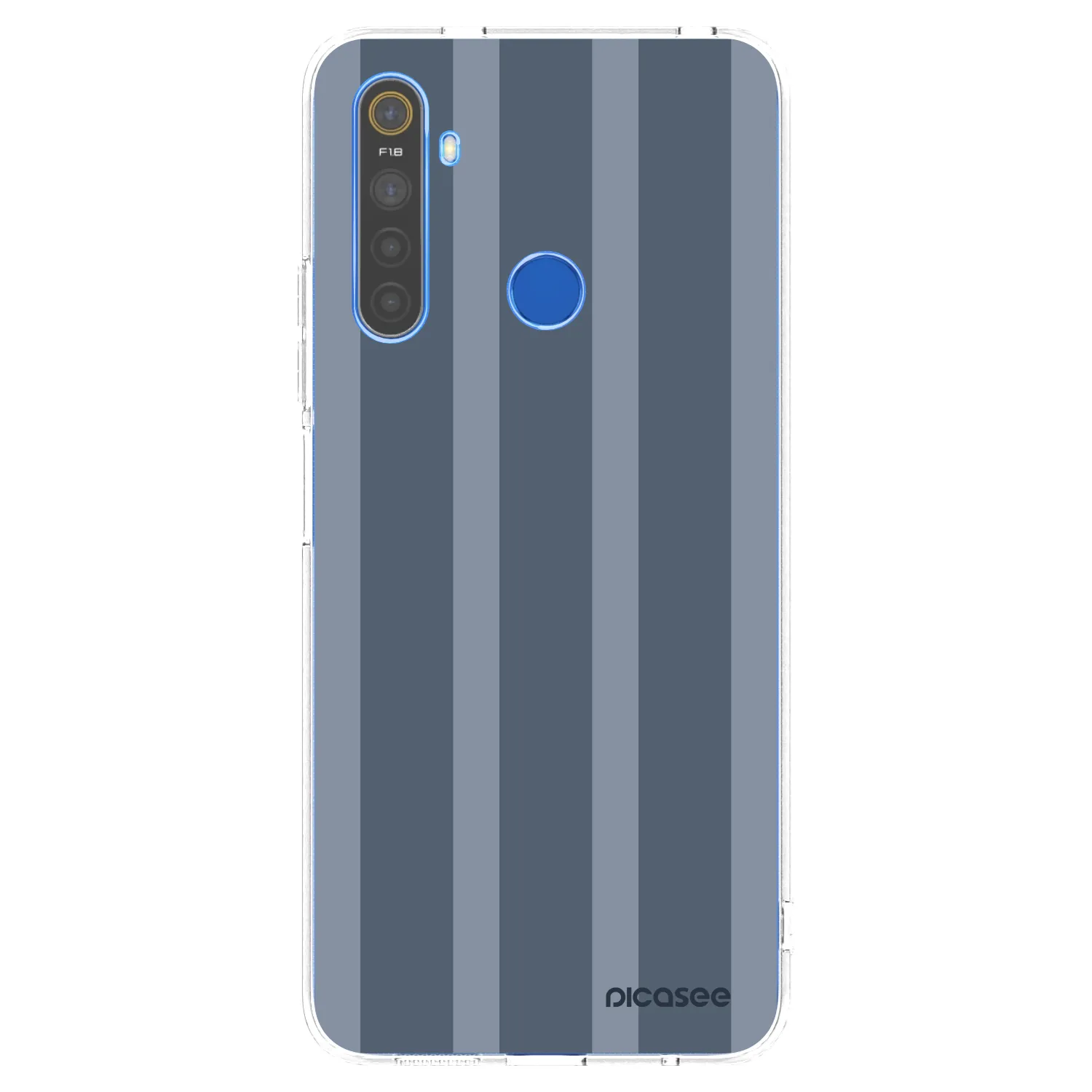 Picasee átlátszó szilikon tok az alábbi mobiltelefonokra Realme 5 - Midnight lounge
