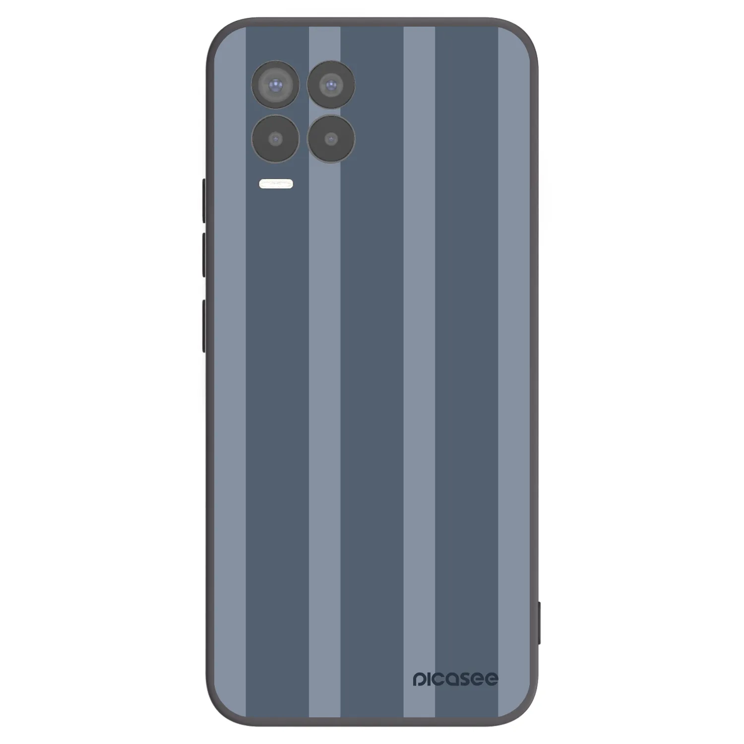 Picasee fekete szilikon tok az alábbi mobiltelefonokra Realme 8 Pro - Midnight lounge