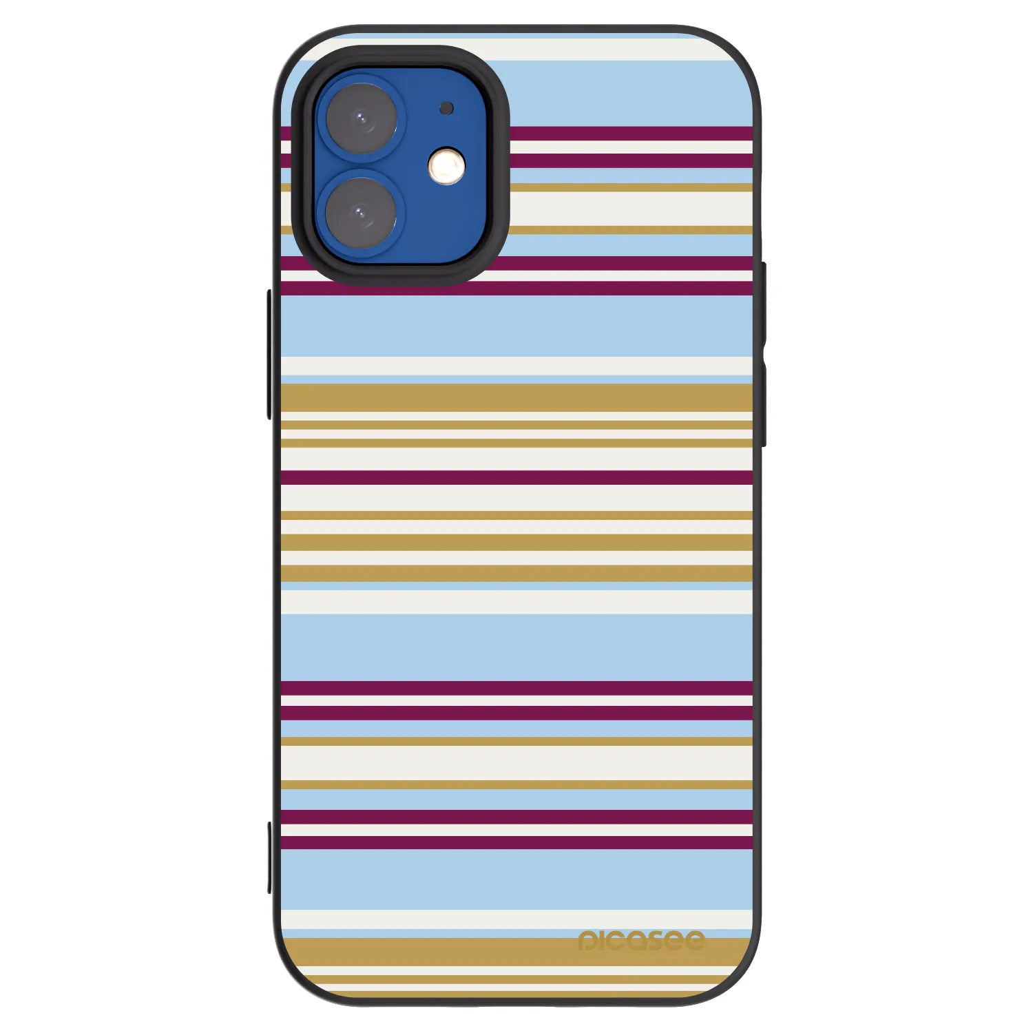 Picasee fekete szilikon tok az alábbi mobiltelefonokra Apple iPhone 12 mini - Souvenir