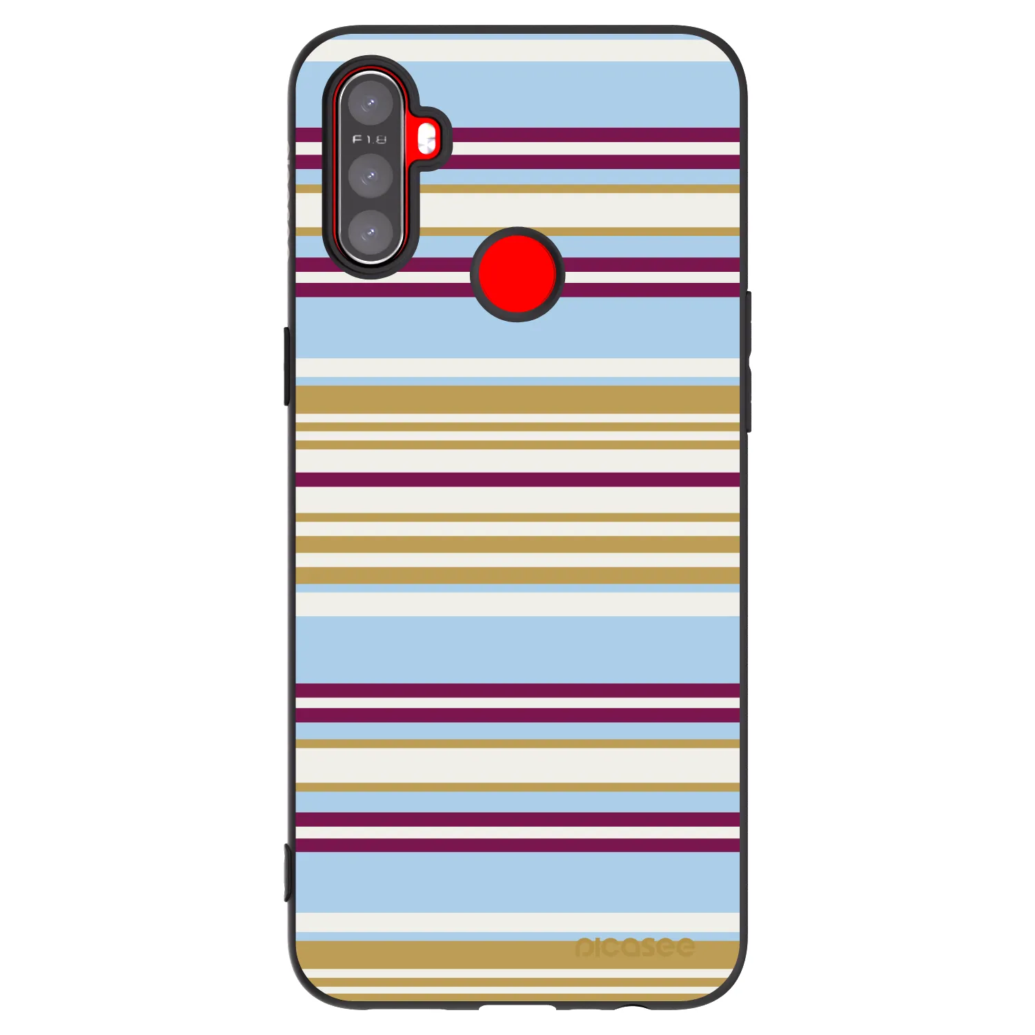 Picasee fekete szilikon tok az alábbi mobiltelefonokra Realme C3 - Souvenir