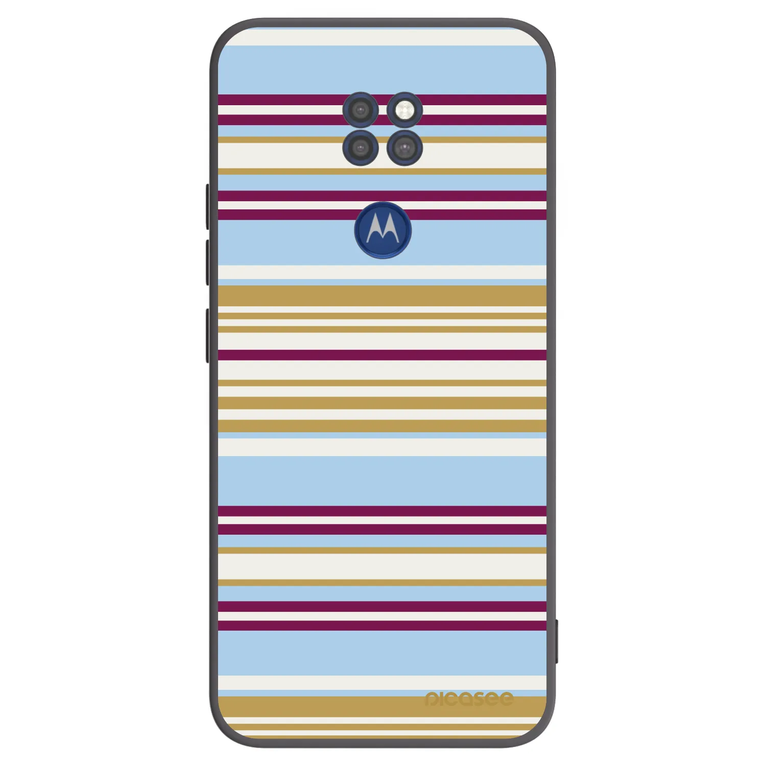 Picasee fekete szilikon tok az alábbi mobiltelefonokra Motorola Moto G9 Play - Souvenir