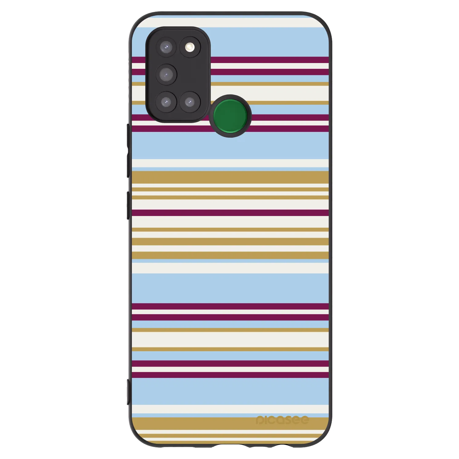 Picasee fekete szilikon tok az alábbi mobiltelefonokra Realme 7i - Souvenir
