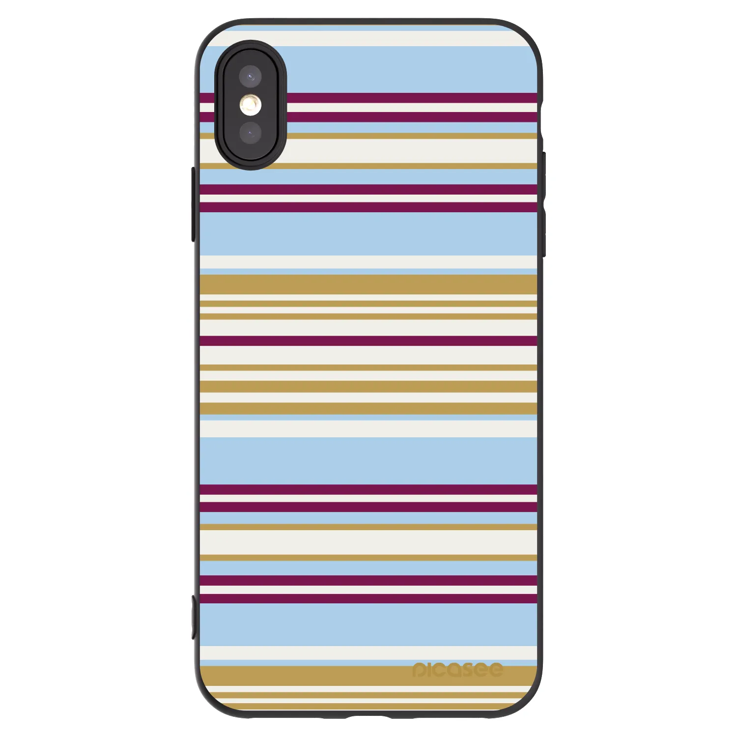 Picasee fekete szilikon tok az alábbi mobiltelefonokra Apple iPhone XS Max - Souvenir