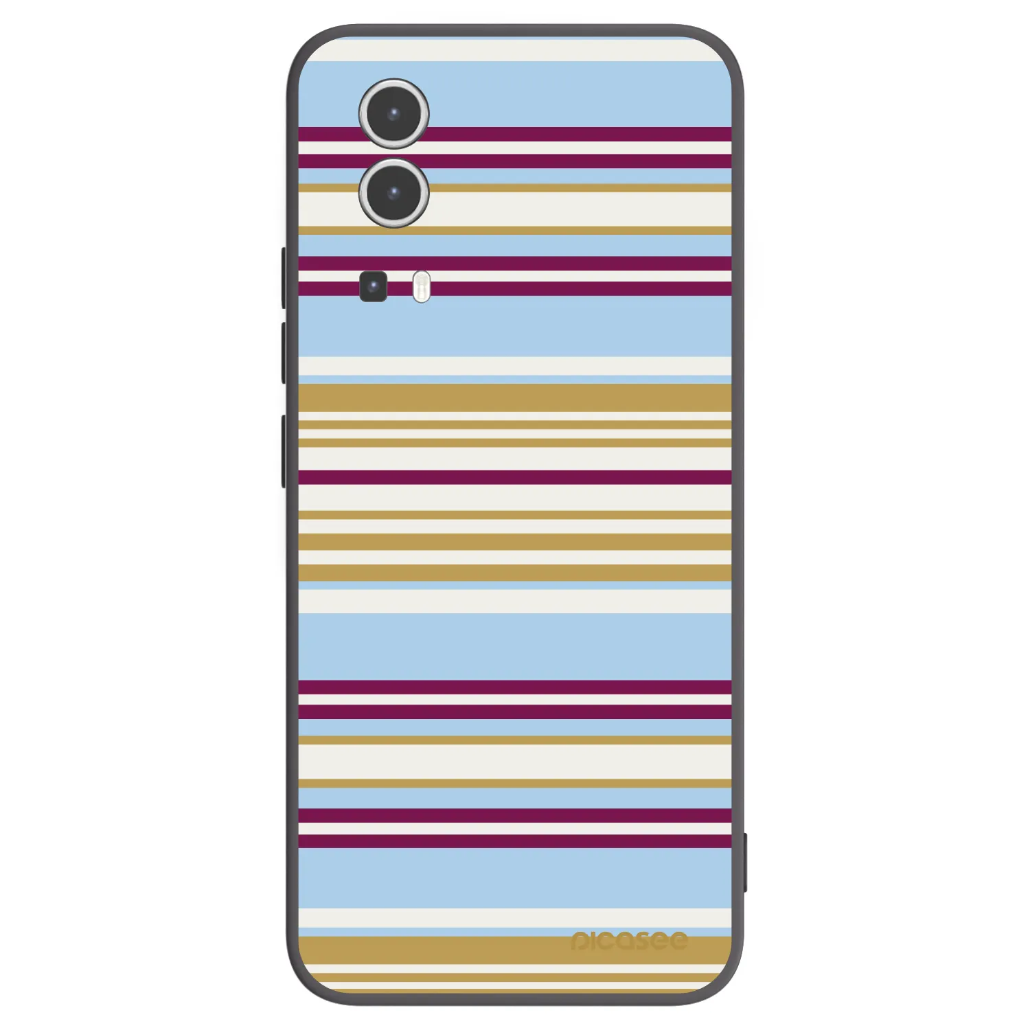 Picasee fekete szilikon tok az alábbi mobiltelefonokra Vivo Y72 5G - Souvenir