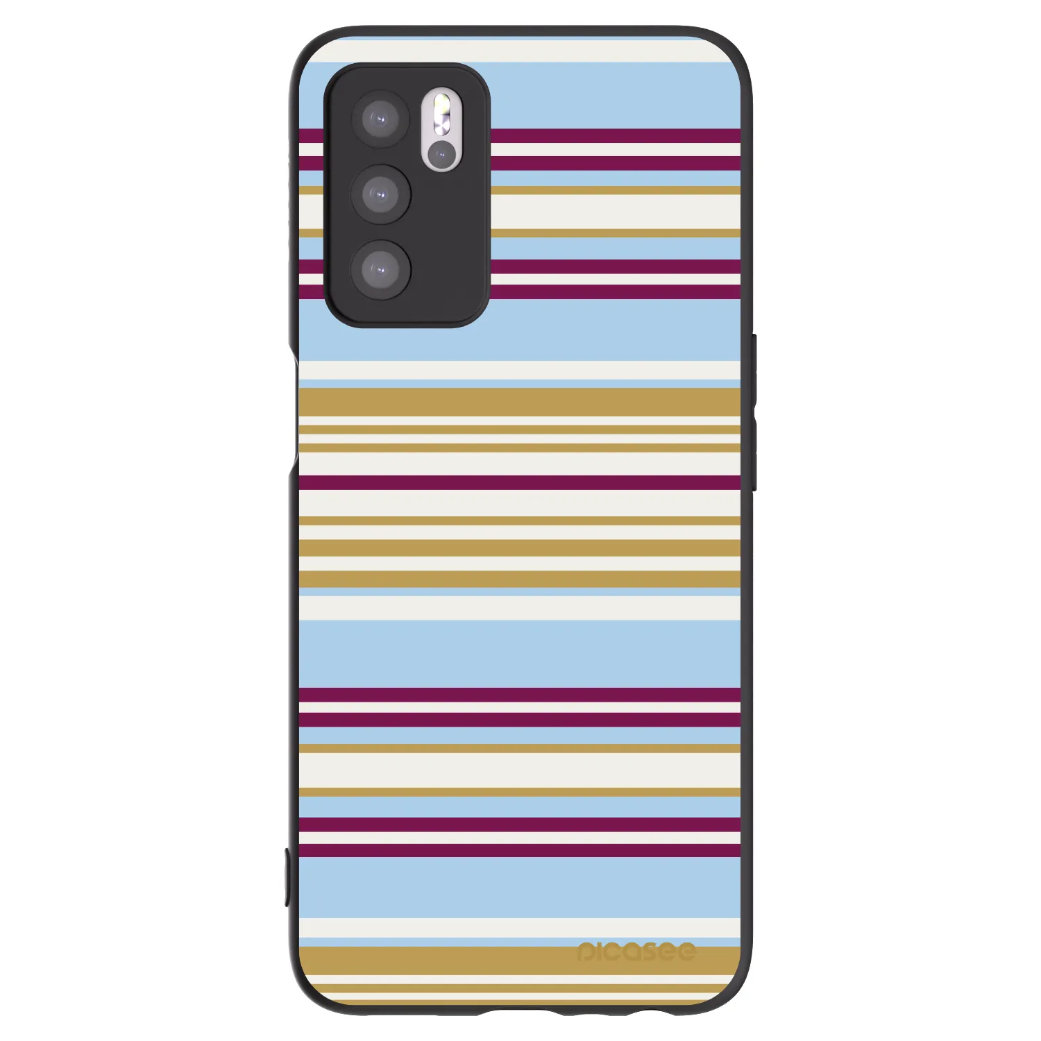 Picasee fekete szilikon tok az alábbi mobiltelefonokra OPPO A16s - Souvenir