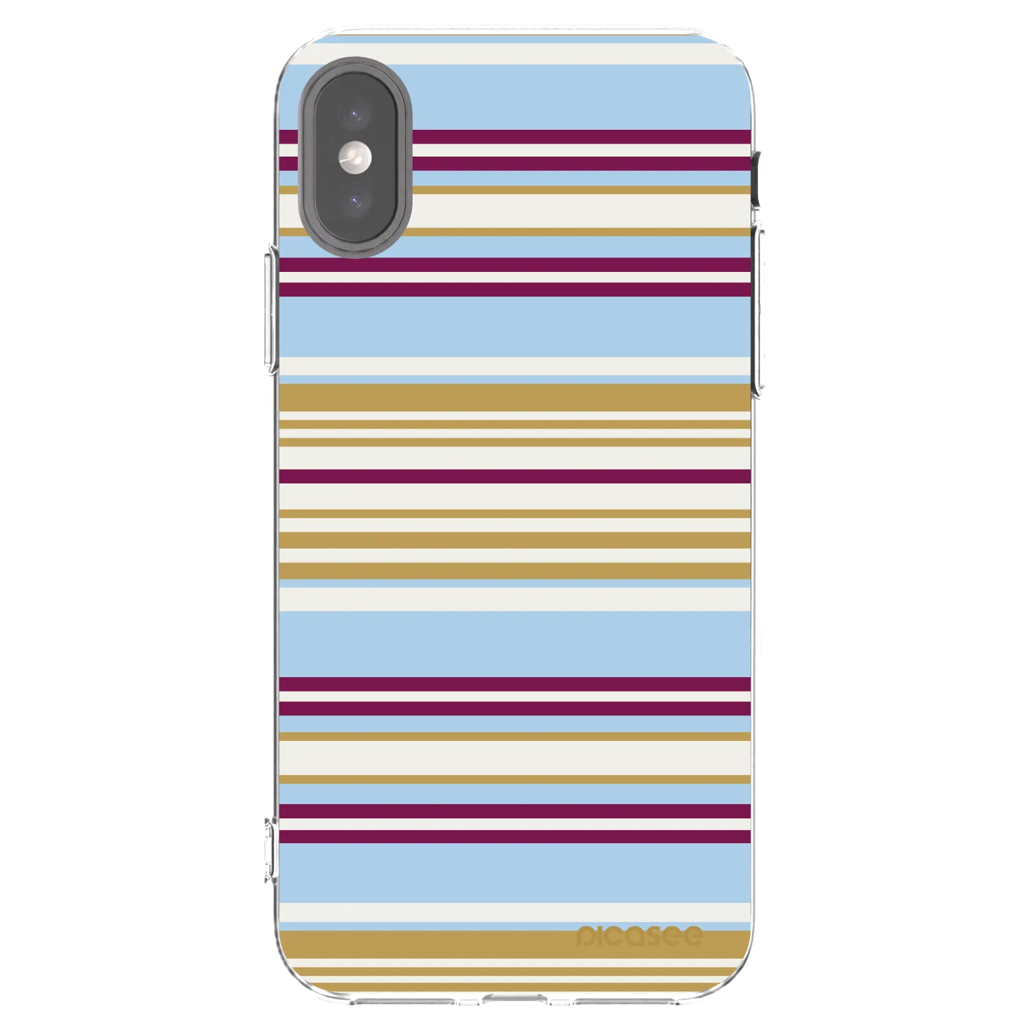 Picasee átlátszó szilikon tok az alábbi mobiltelefonokra Apple iPhone X/XS - Souvenir