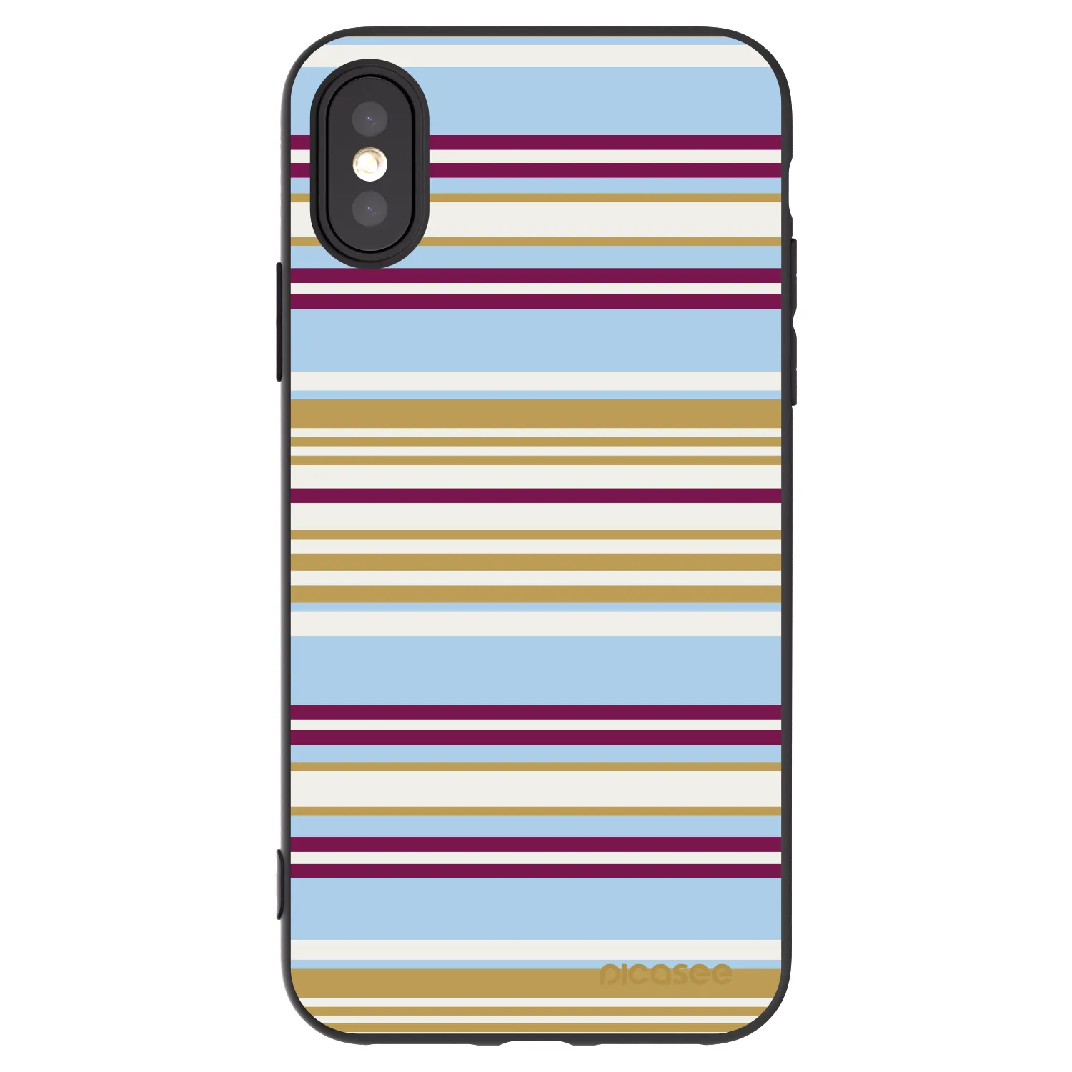 Picasee fekete szilikon tok az alábbi mobiltelefonokra Apple iPhone X/XS - Souvenir