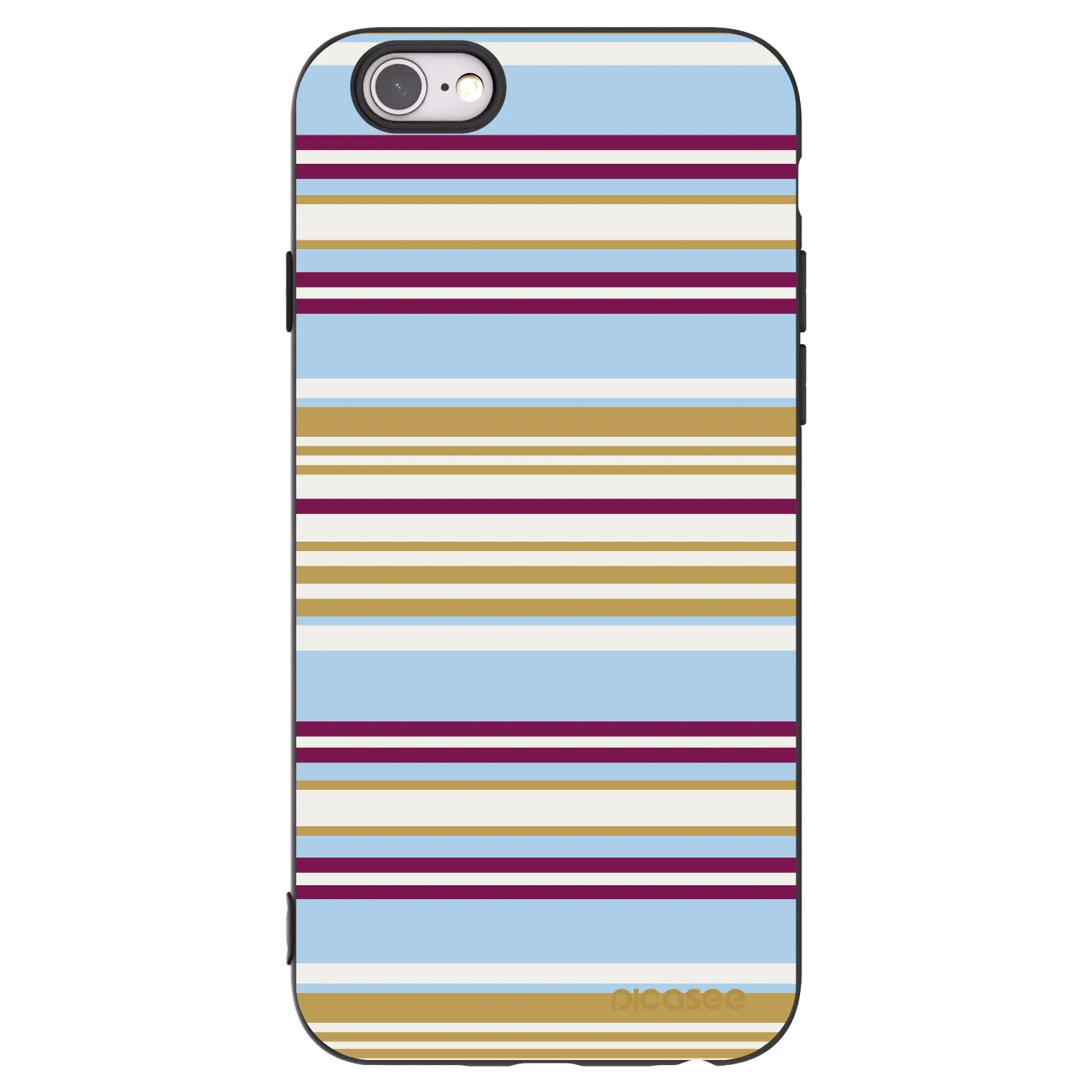Picasee fekete szilikon tok az alábbi mobiltelefonokra Apple iPhone 6/6S - Souvenir