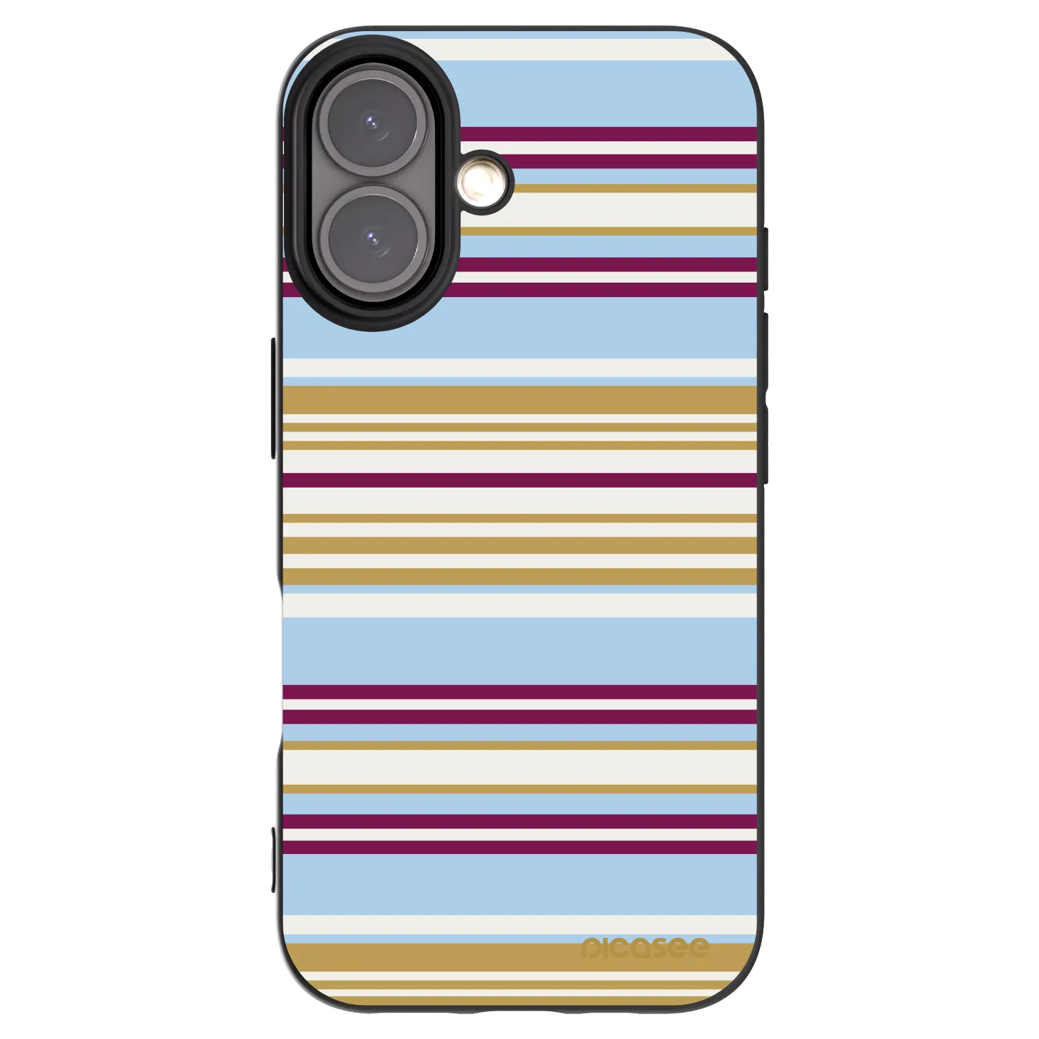 Picasee fekete szilikon tok az alábbi mobiltelefonokra Apple iPhone 16 - Souvenir