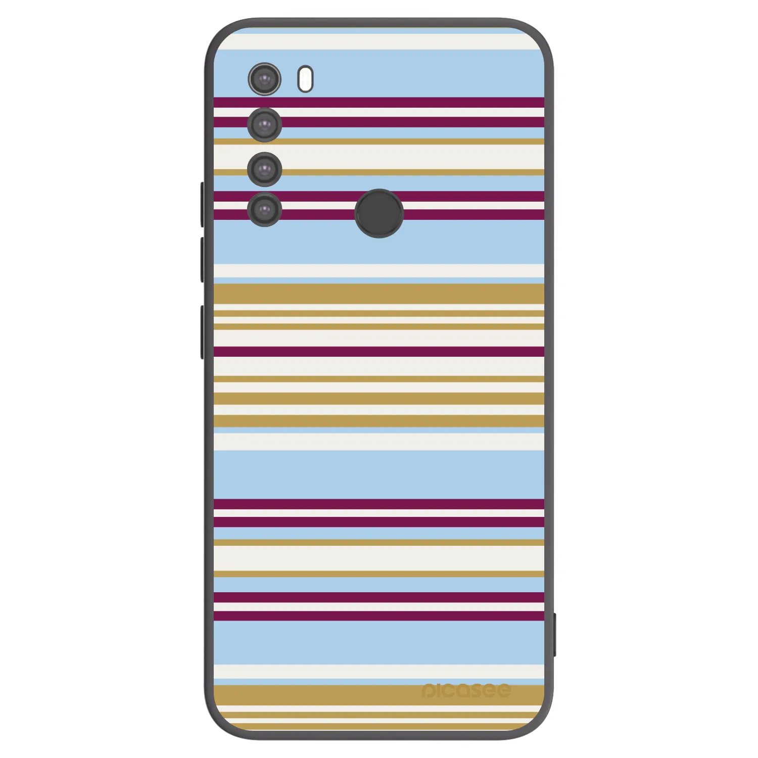 Picasee fekete szilikon tok az alábbi mobiltelefonokra Xiaomi Redmi Note 8 - Souvenir