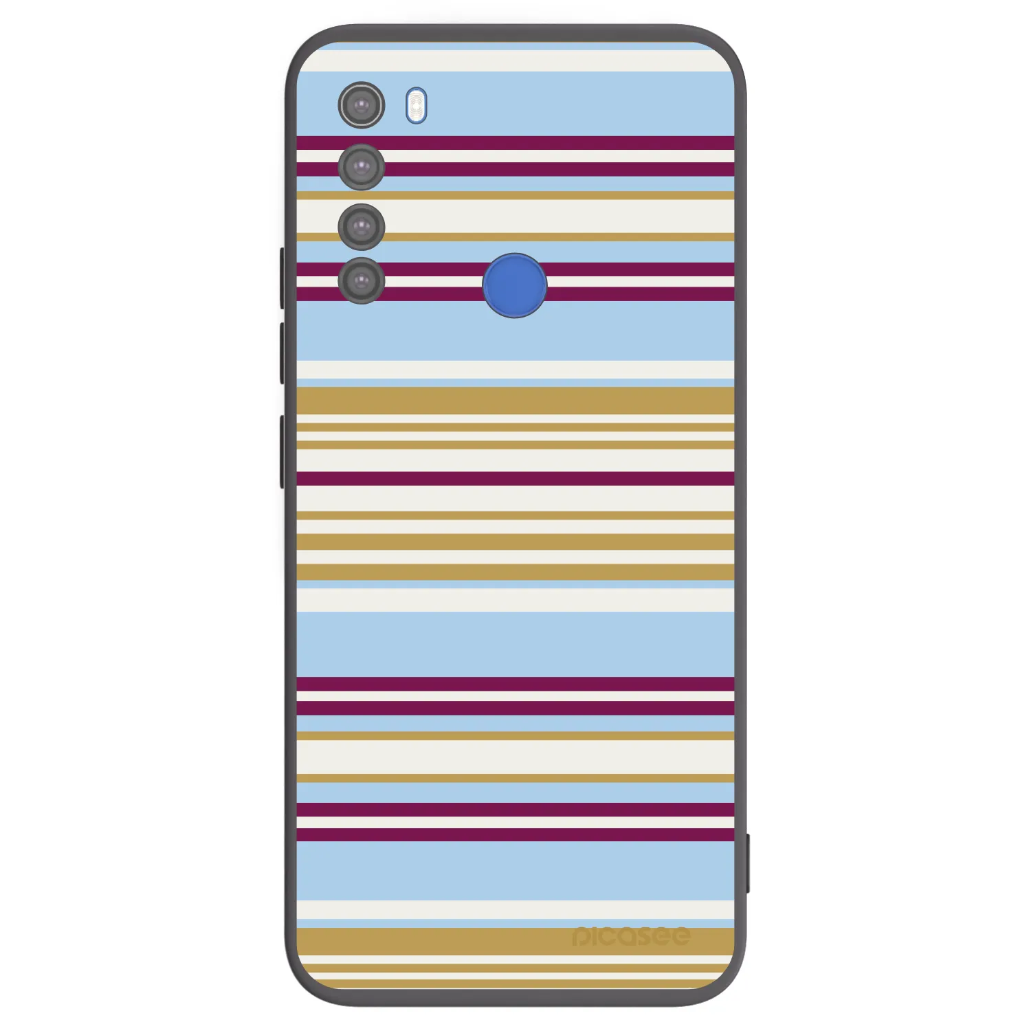 Picasee fekete szilikon tok az alábbi mobiltelefonokra Xiaomi Redmi Note 8T - Souvenir