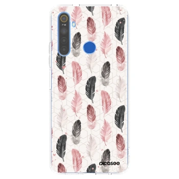Picasee átlátszó szilikon tok az alábbi mobiltelefonokra Realme 5 - Feather 2